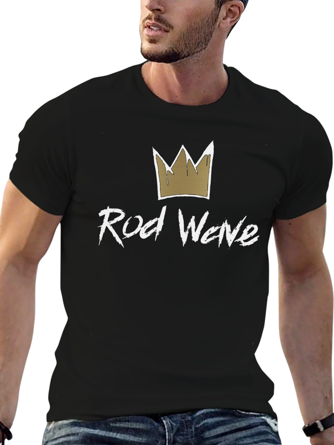 Rod Wave Crown Graphic Black T-Shirt