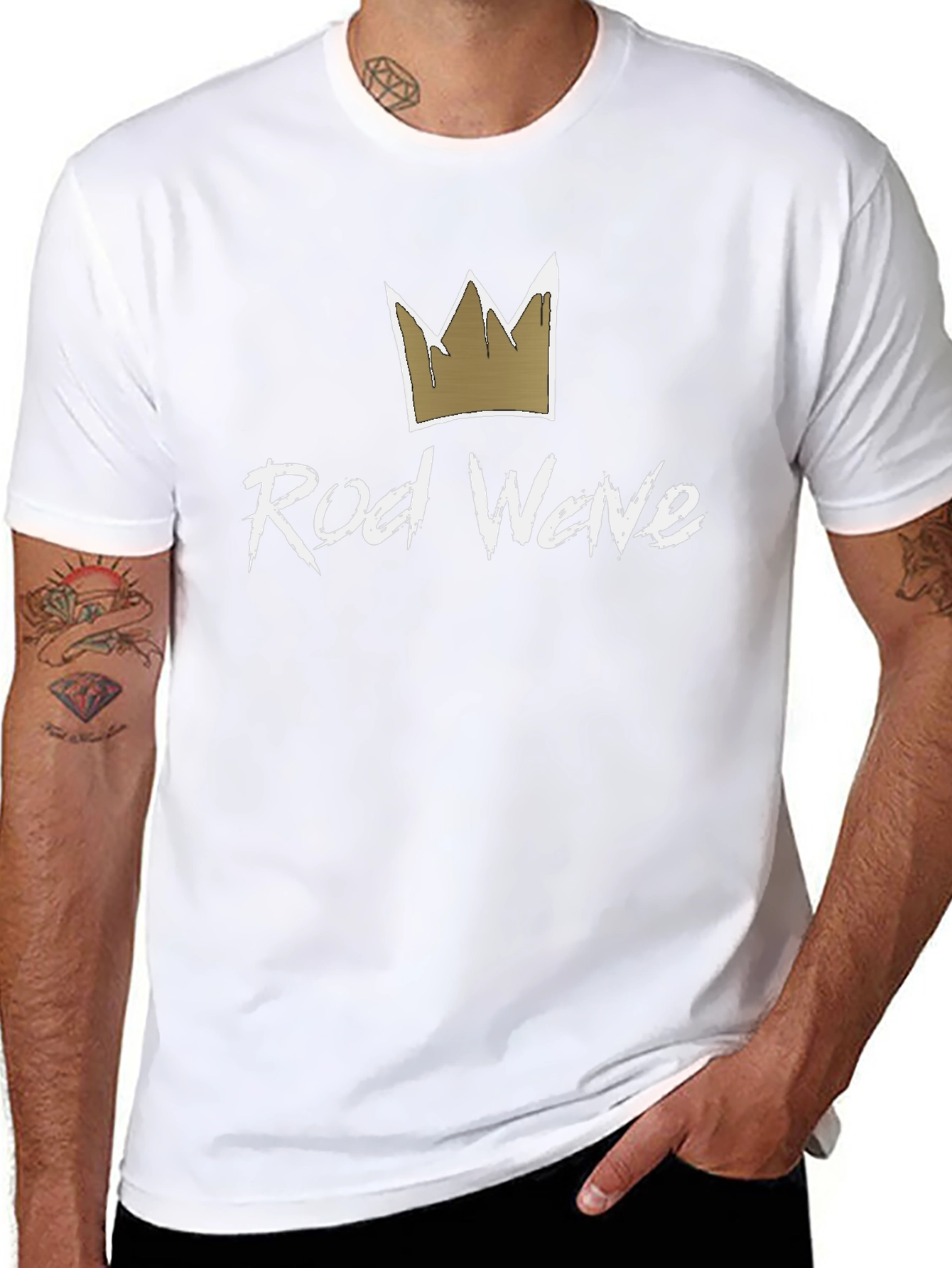 Rod Wave Crown Graphic Black T-Shirt