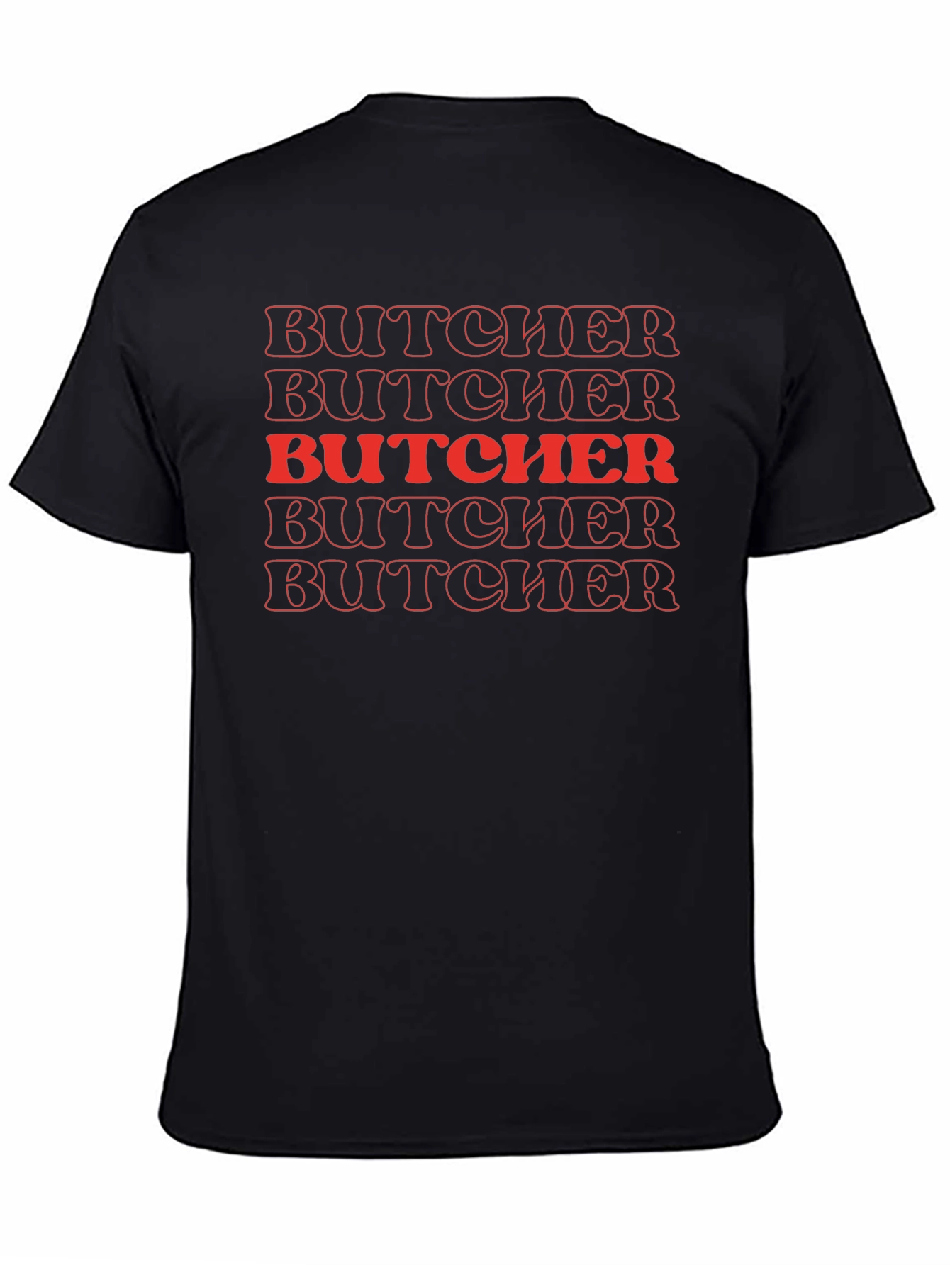 Butcher Graphic Print Black T-Shirt