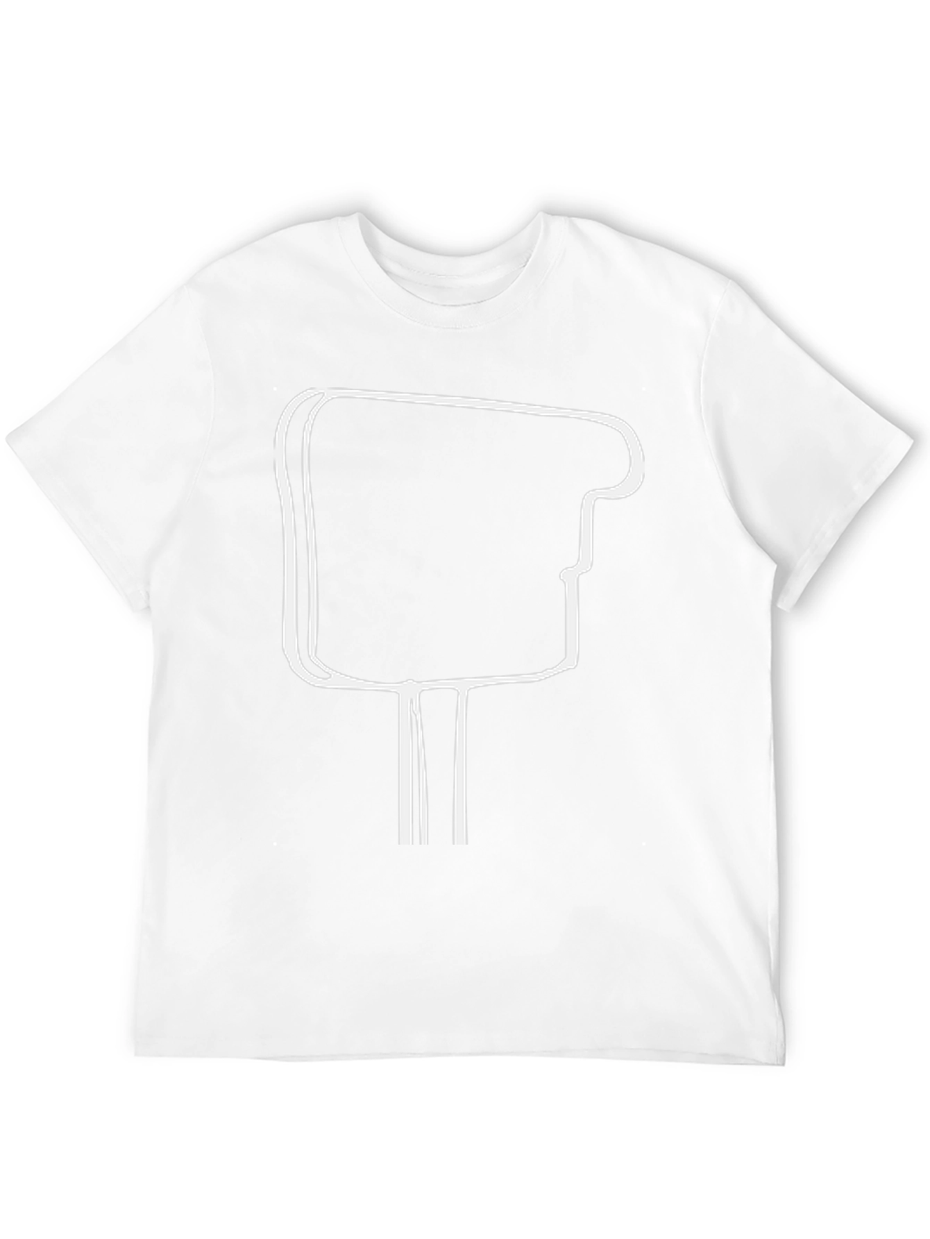 Cool Black T-Shirt with Abstract White Graphic Design
