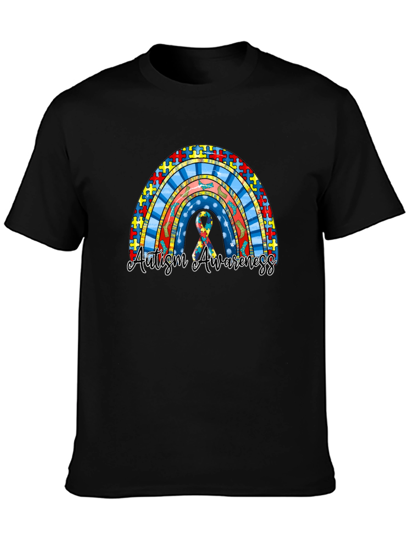 Autism Awareness Rainbow T-Shirt