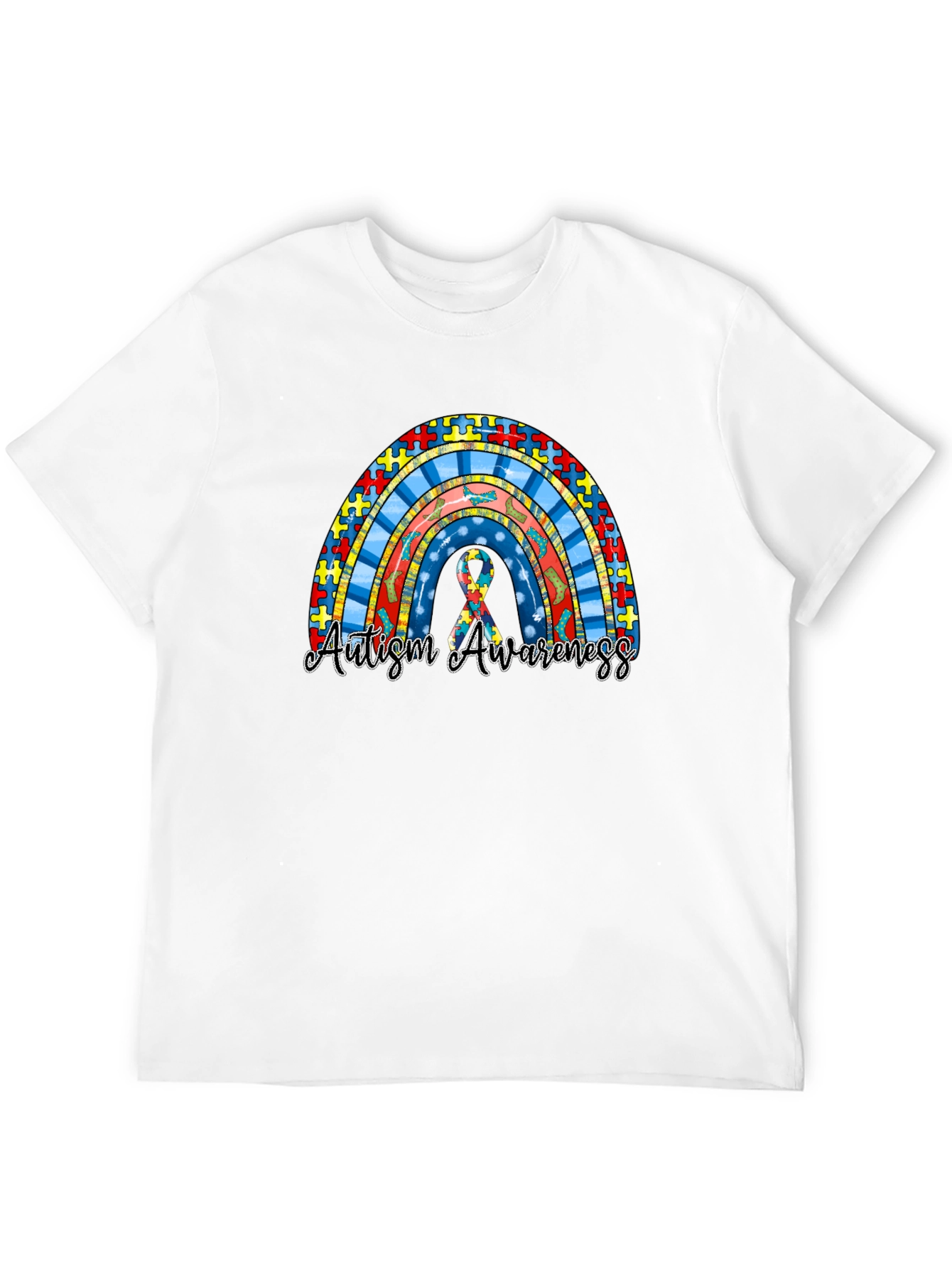 Autism Awareness Rainbow T-Shirt