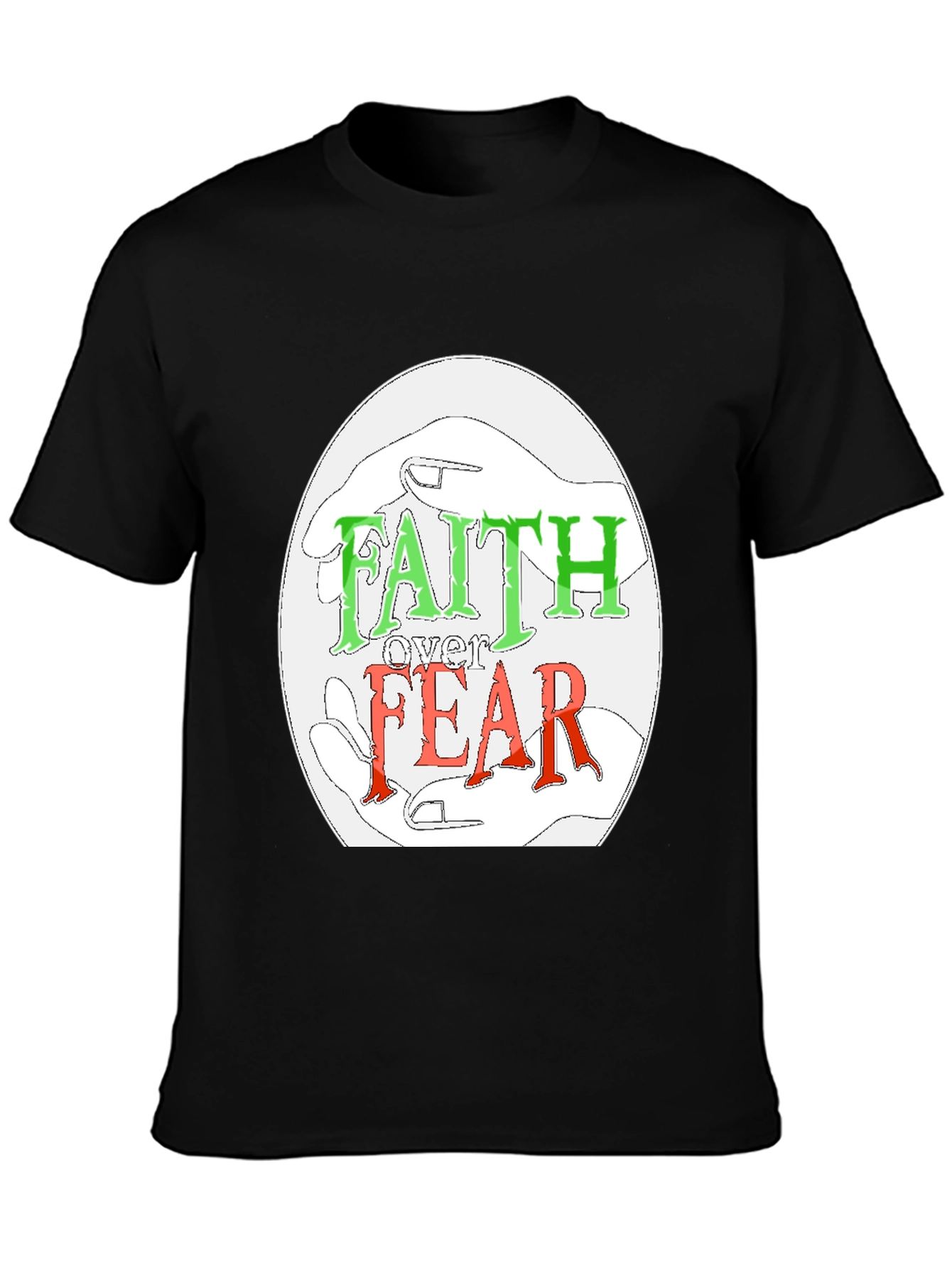 Faith Over Fear Graphic Tee - Religious Christian Apparel