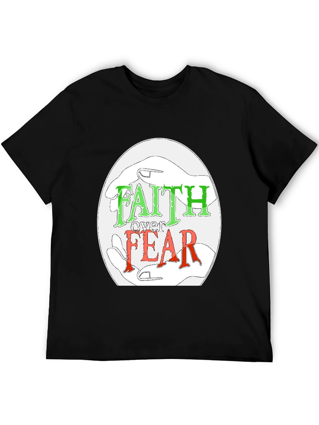 Faith Over Fear Graphic Tee - Religious Christian Apparel