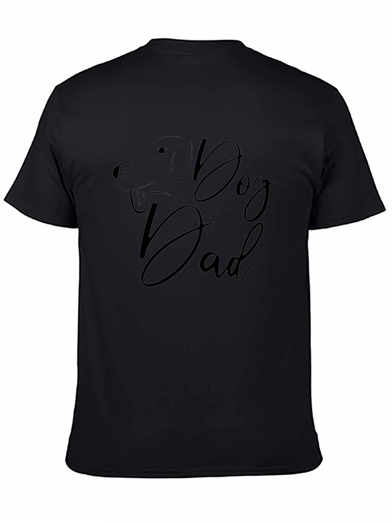 Dog Dad Graphic Tee - Black Short Sleeve