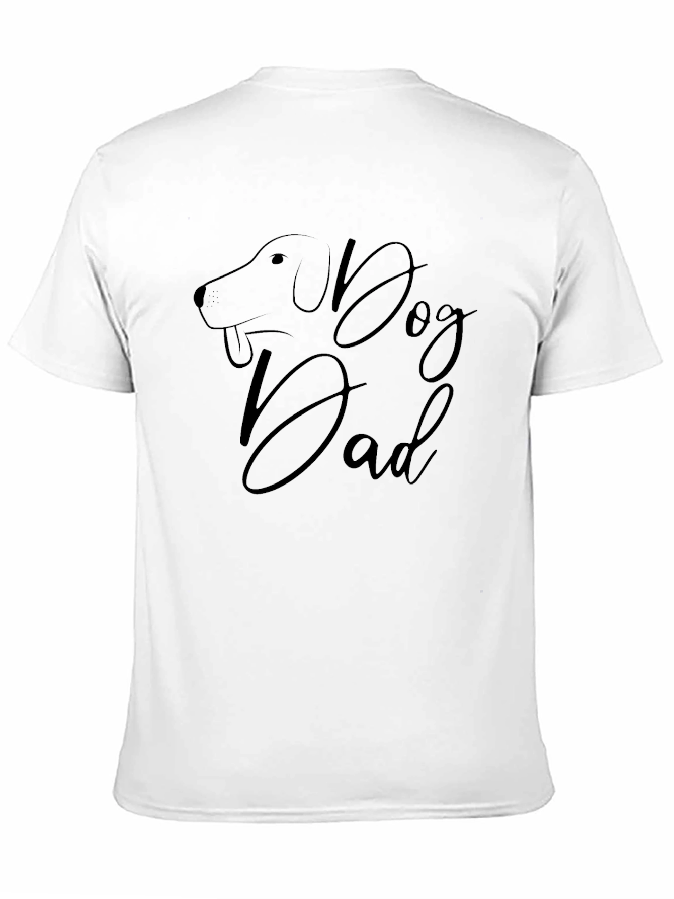 Dog Dad Graphic Tee - Black Short Sleeve