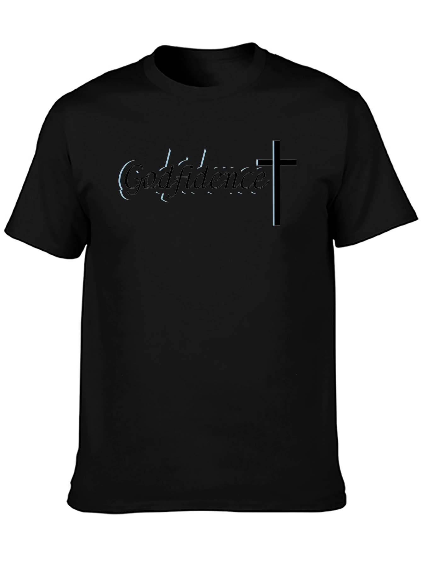 Godfidence Black Graphic Tee