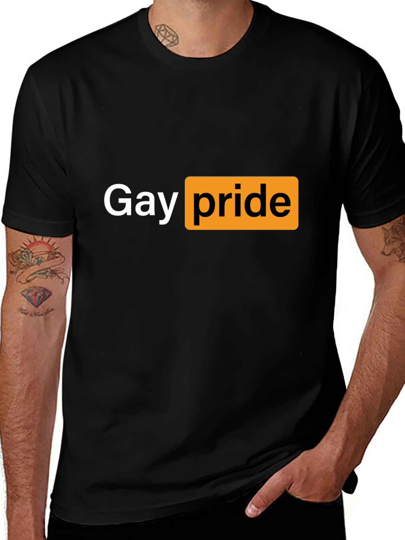Gay Pride T-Shirt - Black Funny Graphic Tee