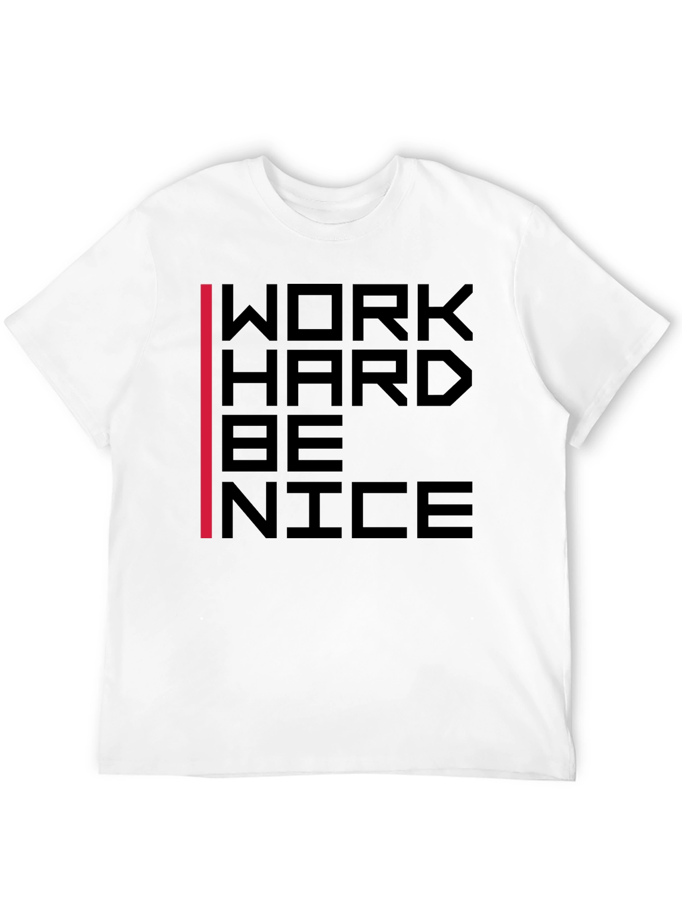 Work Hard Be Nice Graphic Tee - Black