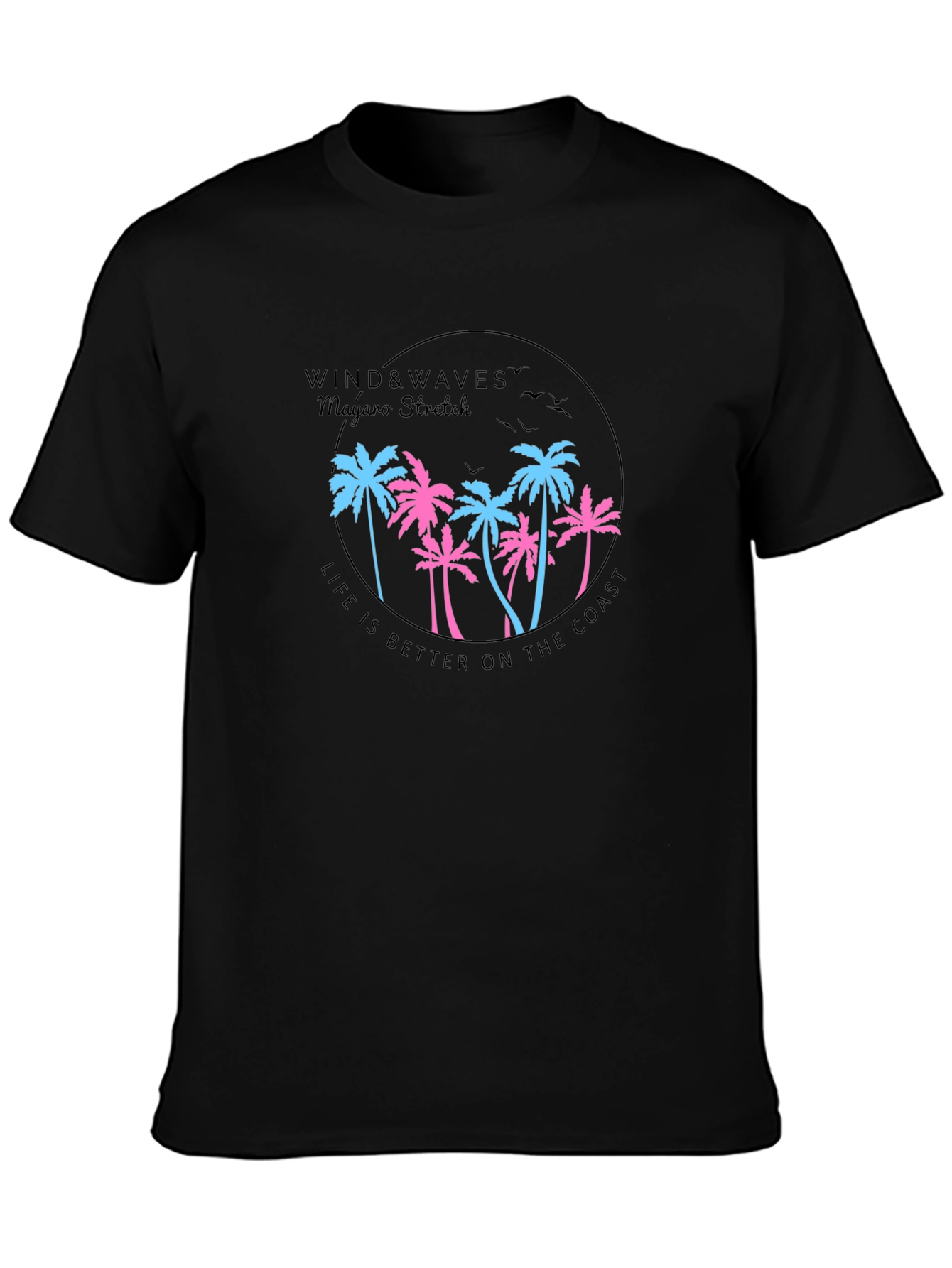 Wind & Waves Graphic Tee - Coastal Lifestyle T-Shirt