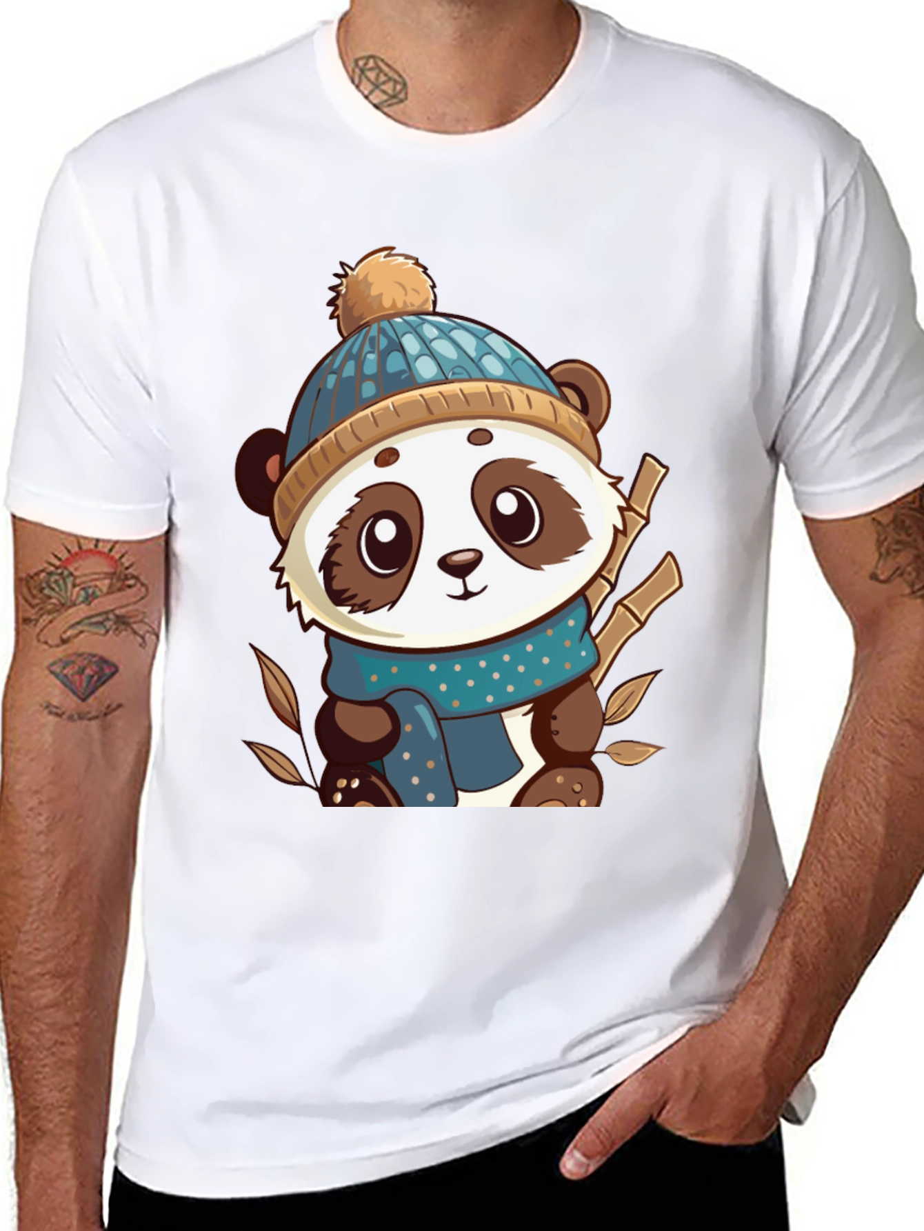 Cute Panda Bear Graphic Tee