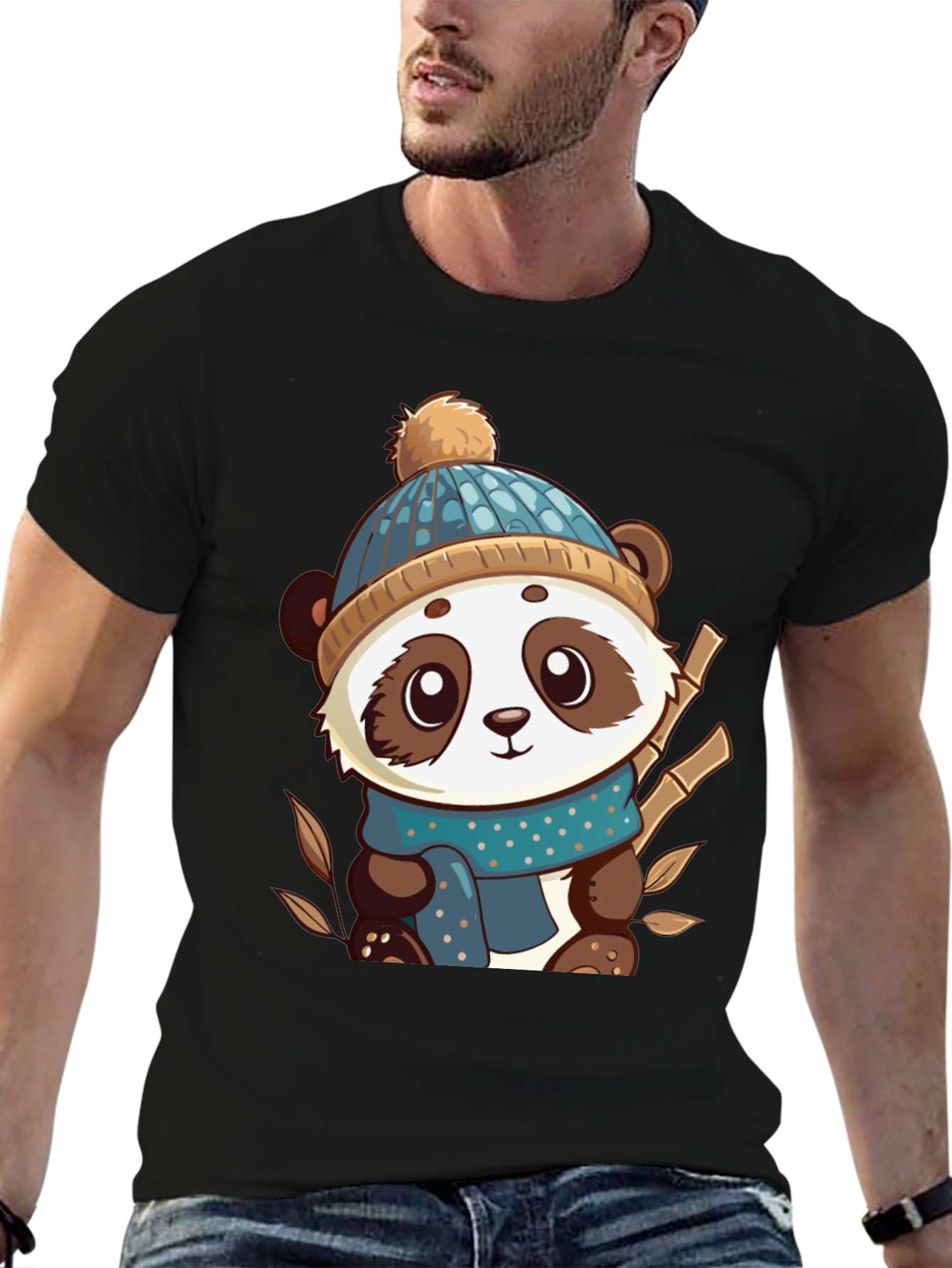 Cute Panda Bear Graphic Tee
