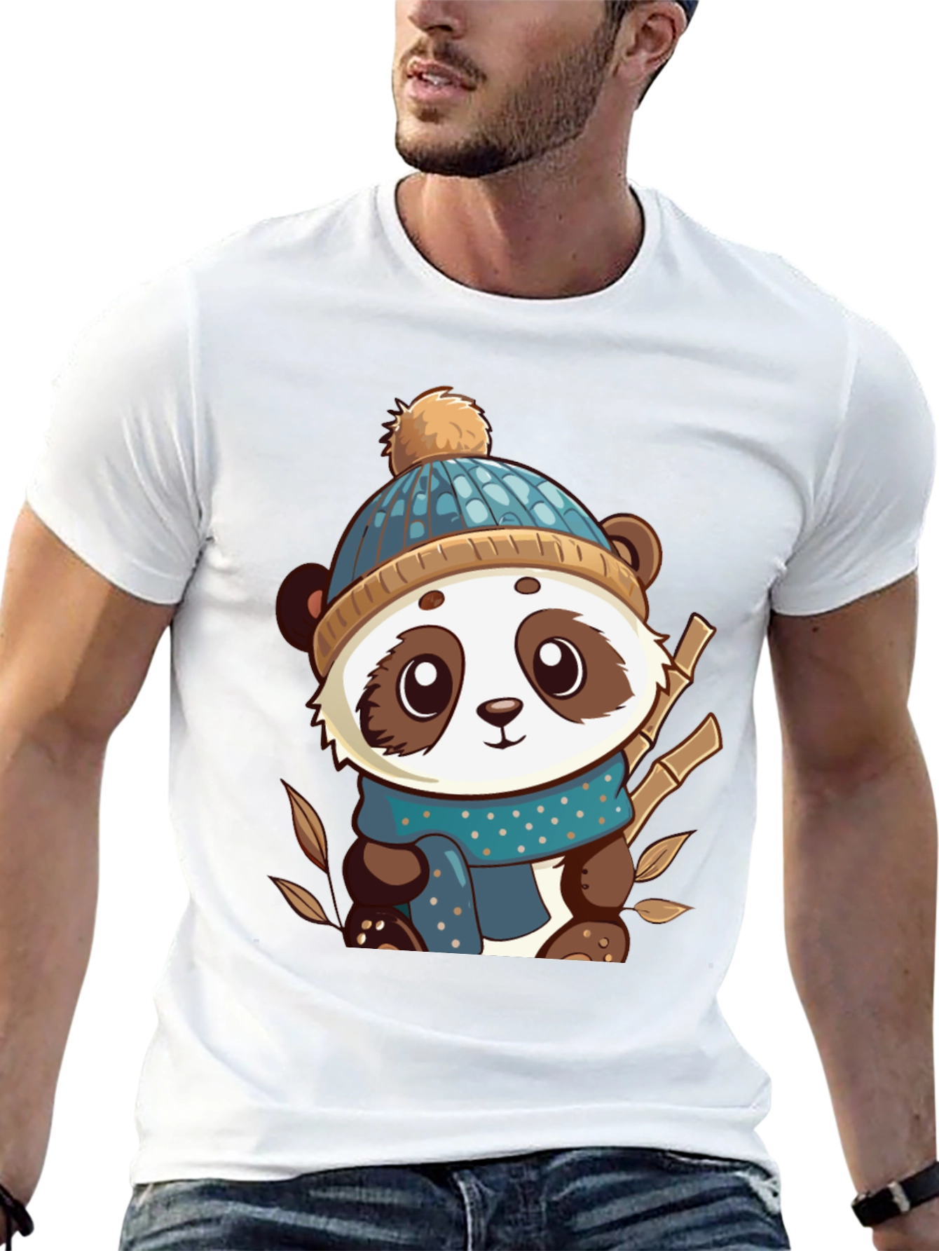 Cute Panda Bear Graphic Tee