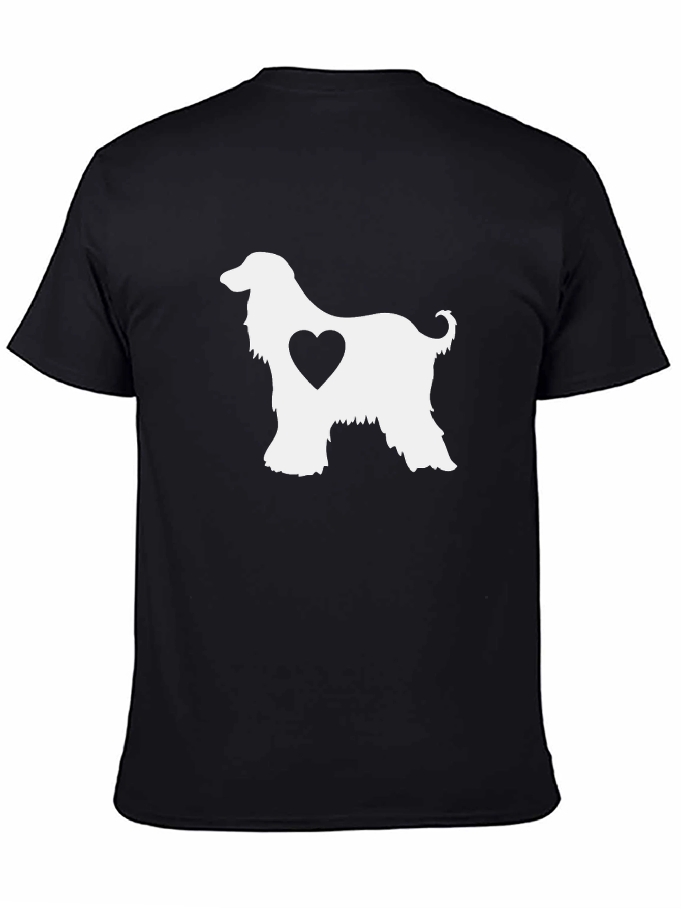 Afghan Hound Heart T-Shirt - Dog Lover Tee