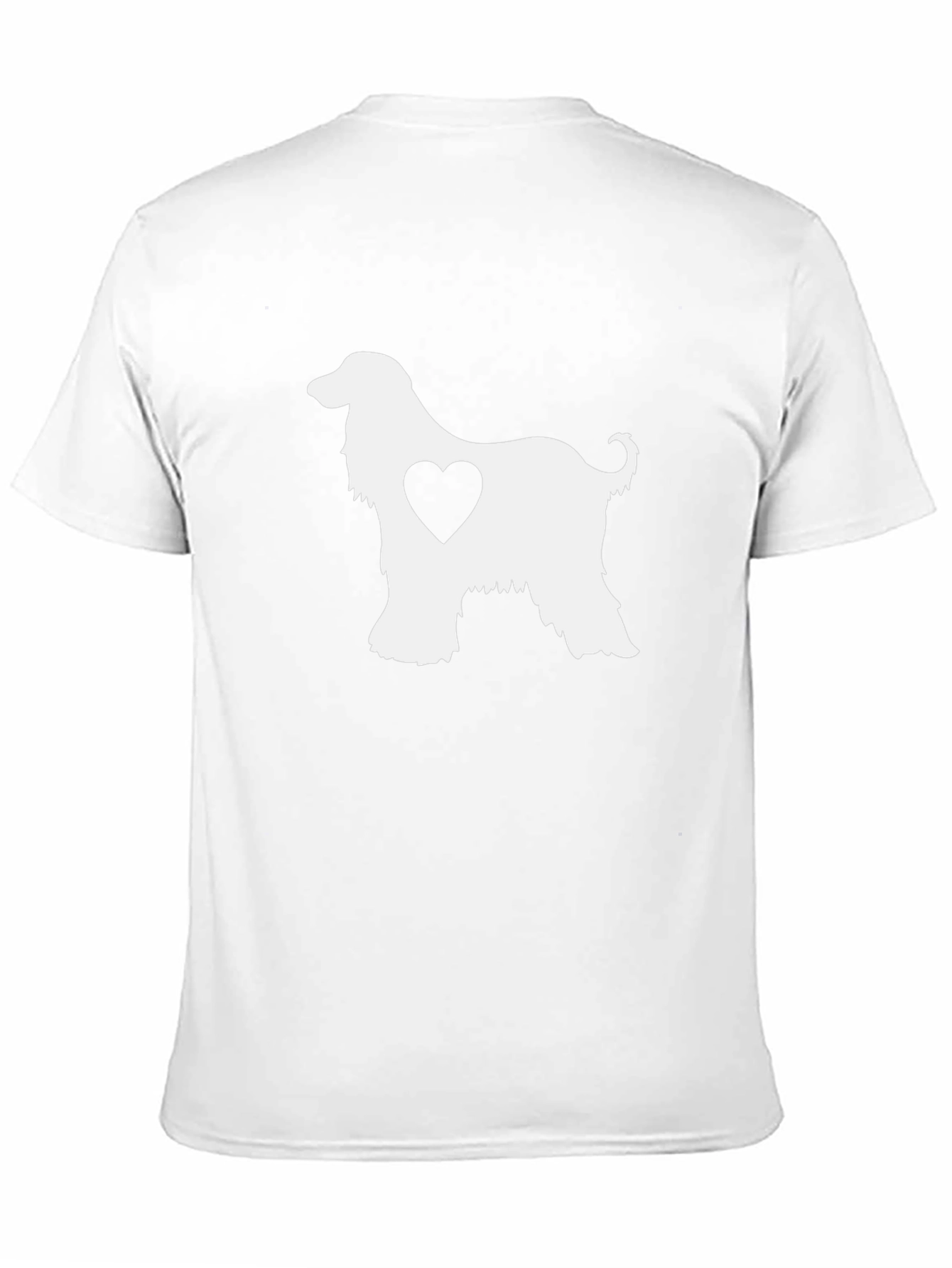 Afghan Hound Heart T-Shirt - Dog Lover Tee