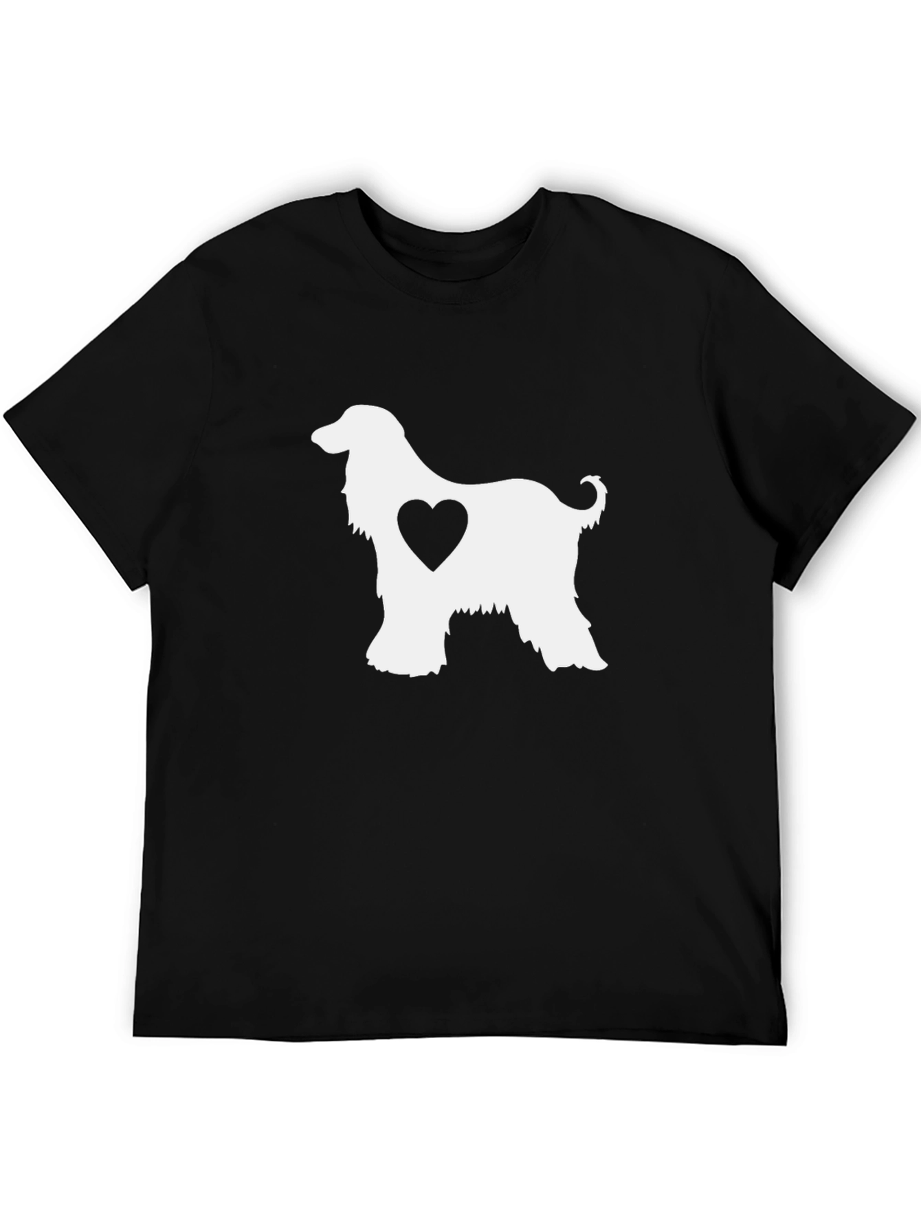 Afghan Hound Heart T-Shirt - Dog Lover Tee