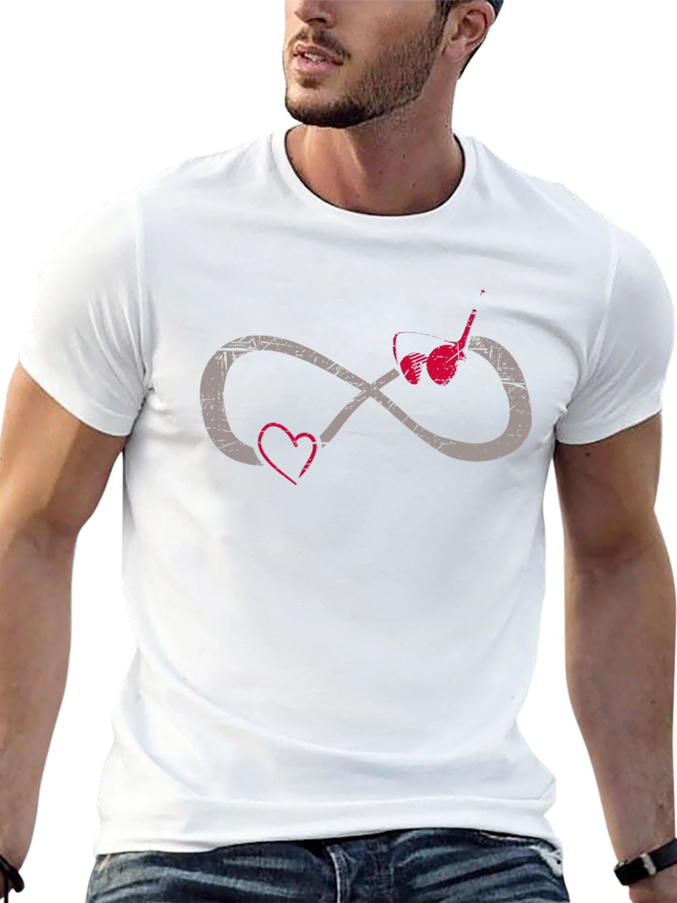 Love Music Infinity Symbol Graphic T-Shirt