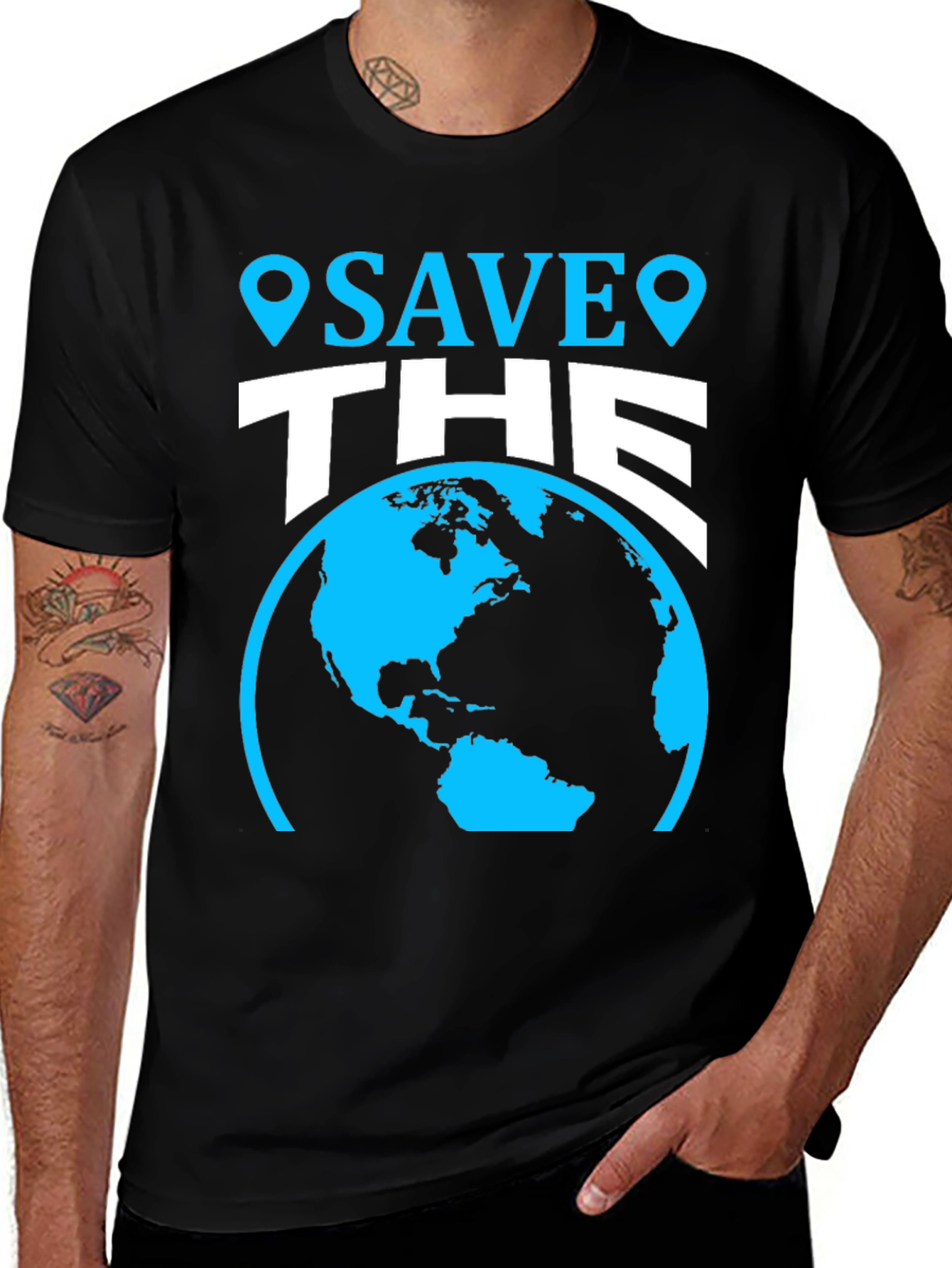 Save the Earth Graphic Tee - Environmentally Friendly
