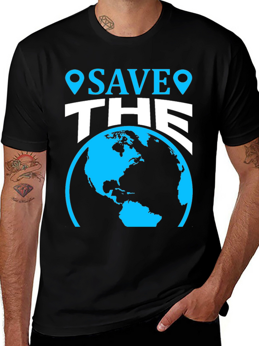 Save the Earth Graphic Tee - Environmentally Friendly