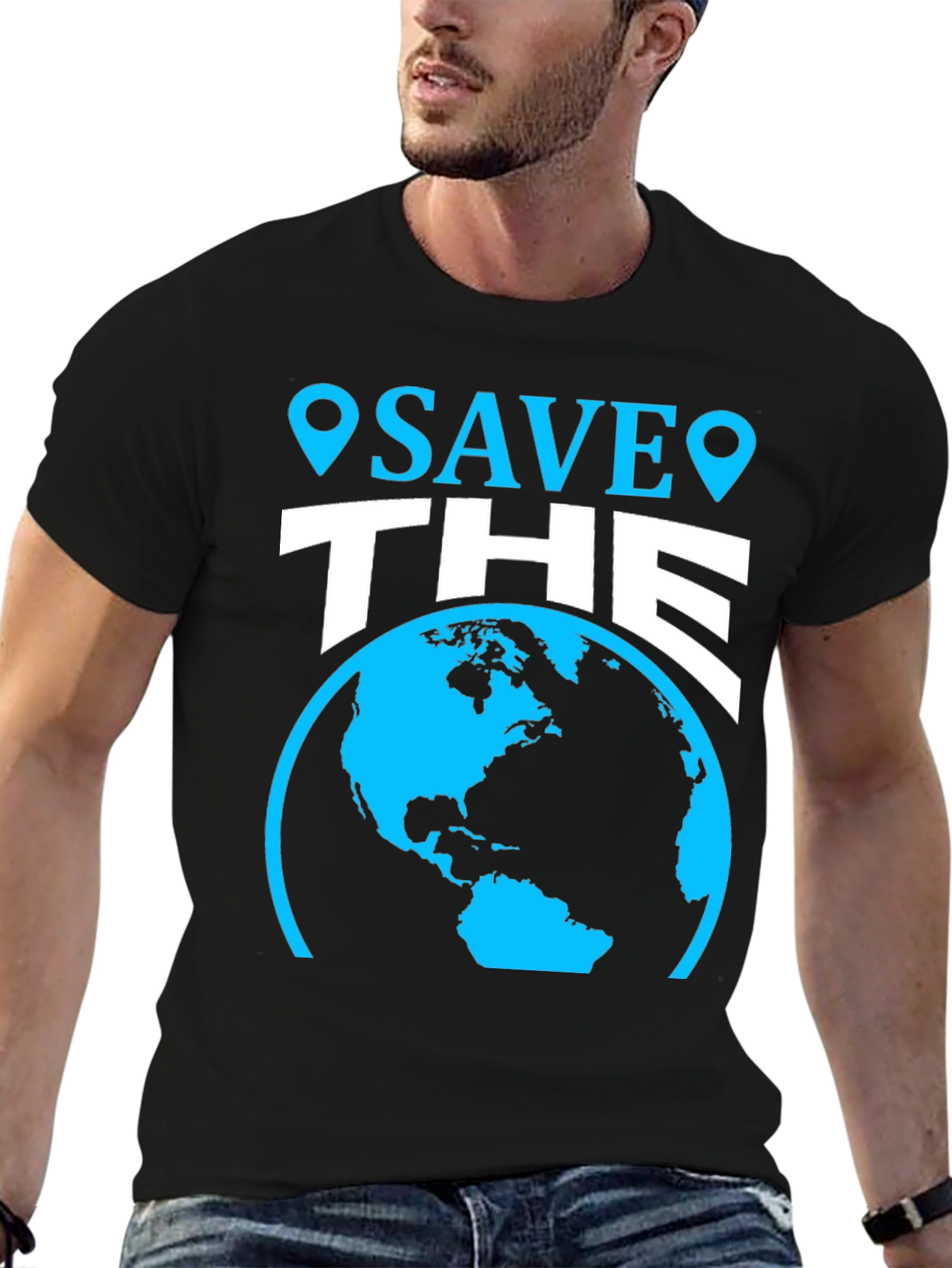 Save the Earth Graphic Tee - Environmentally Friendly