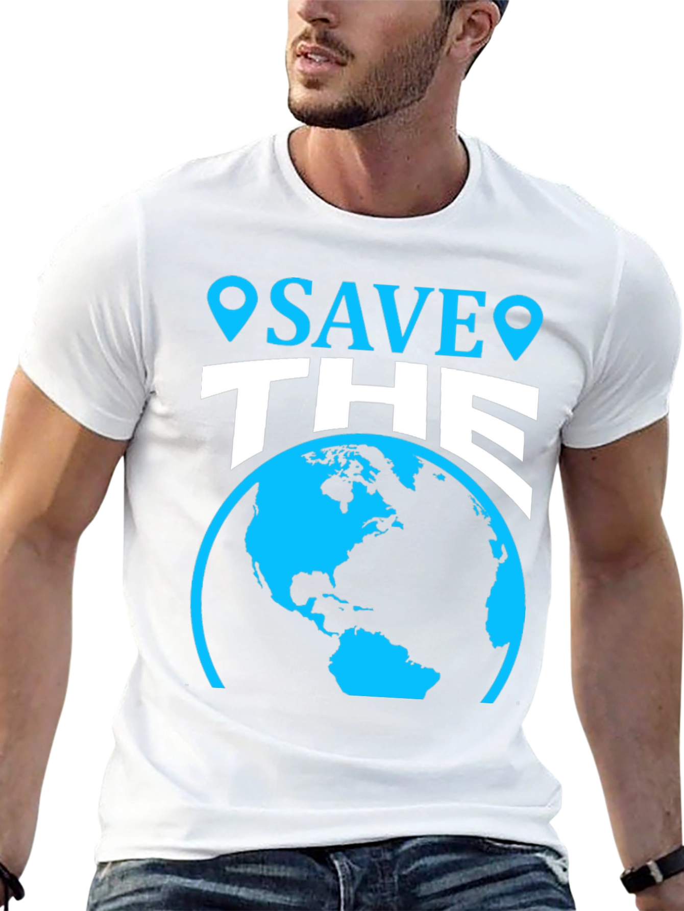 Save the Earth Graphic Tee - Environmentally Friendly