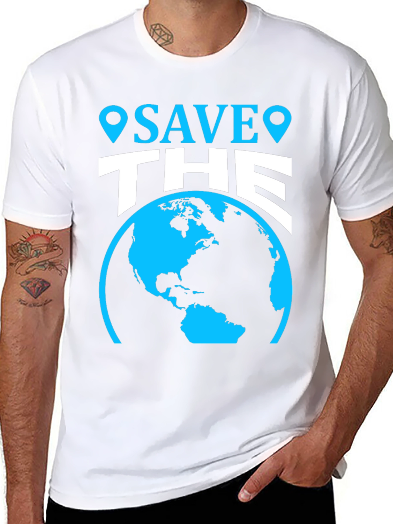 Save the Earth Graphic Tee - Environmentally Friendly
