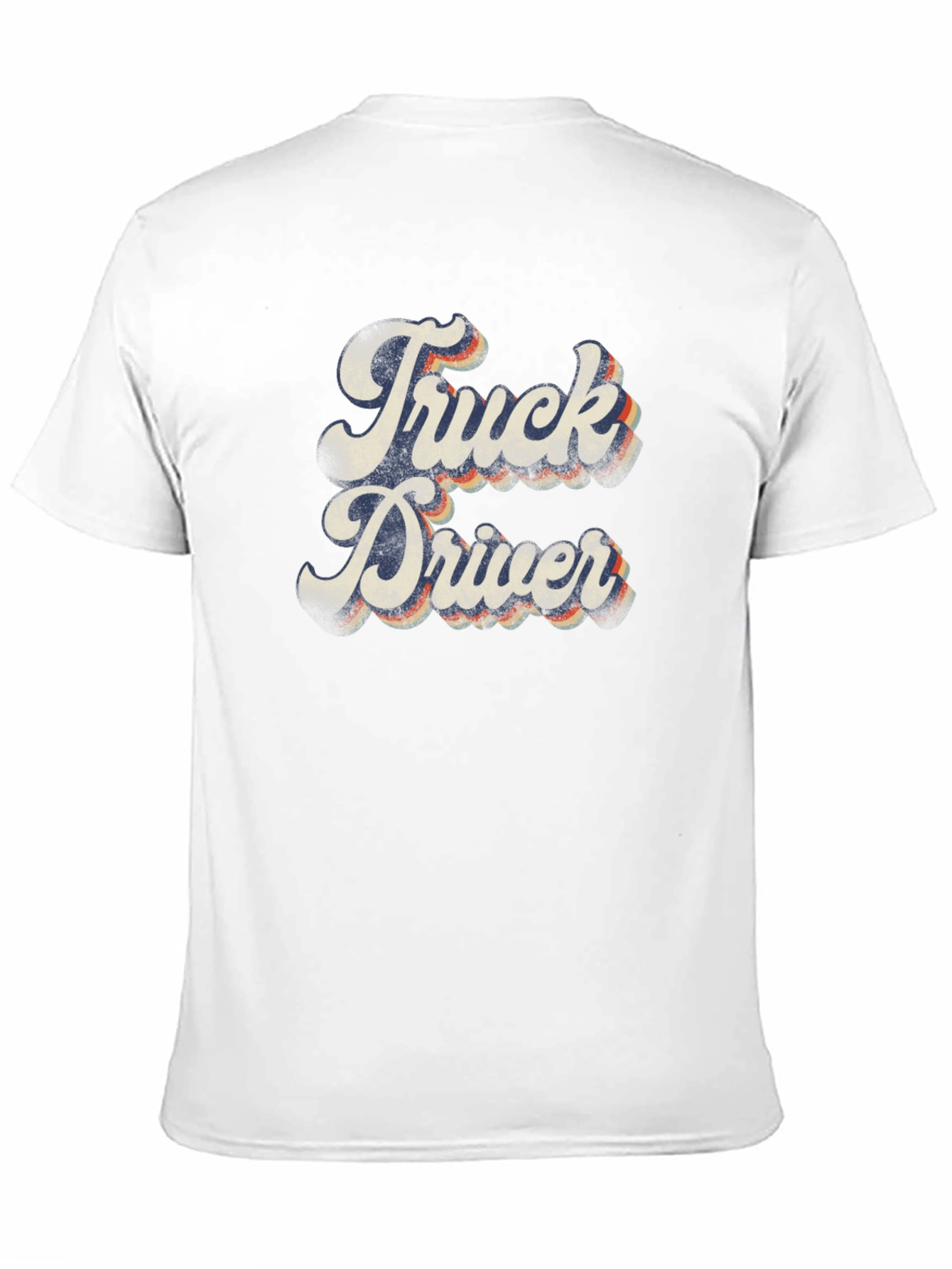 Retro Truck Driver Graphic Tee - Black