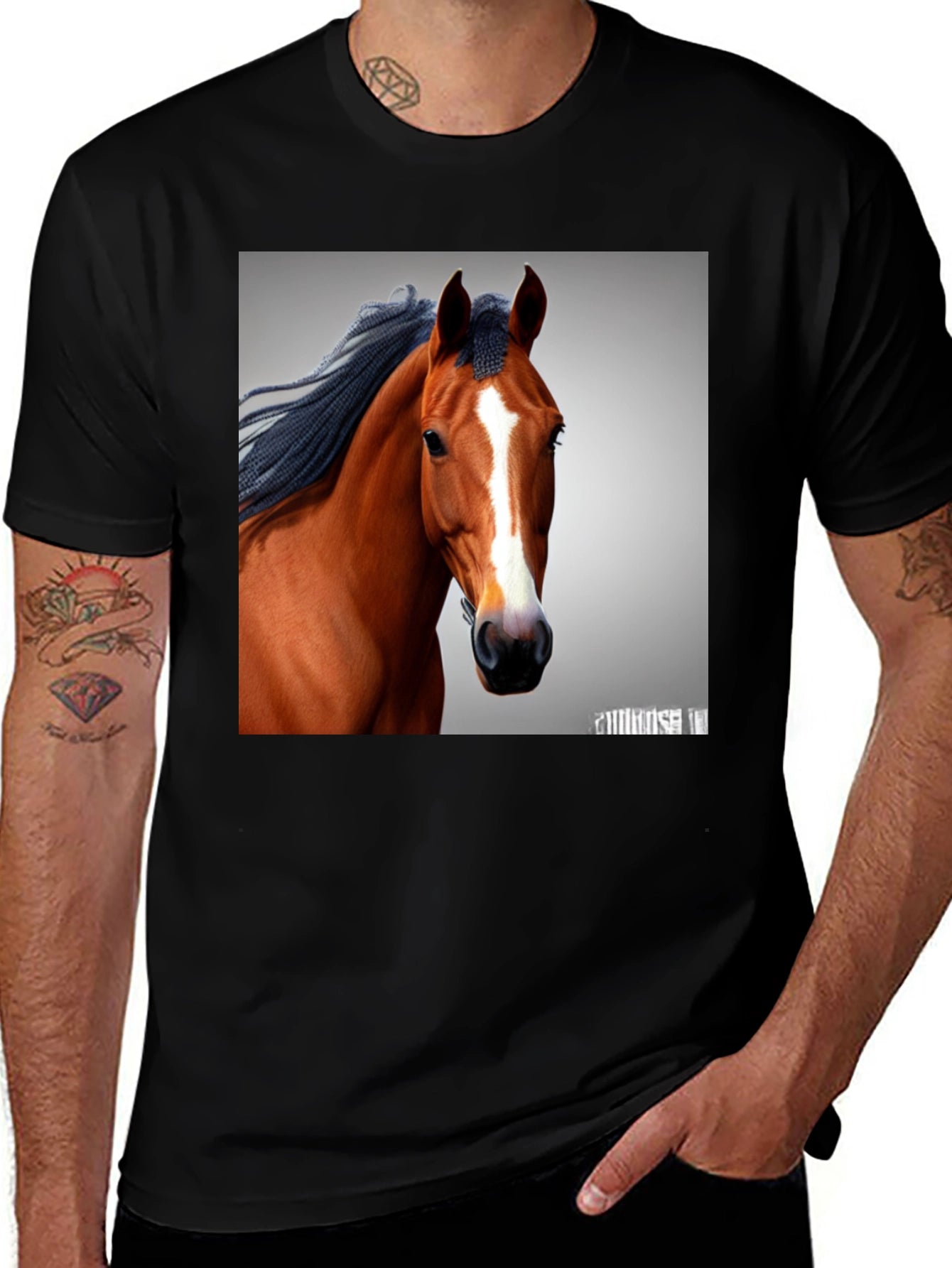 Horse Portrait Graphic Tee