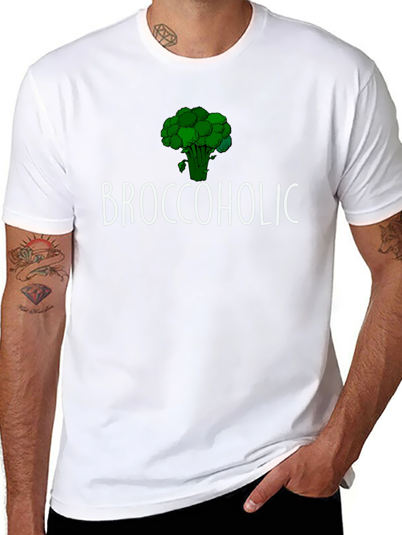 Broccoholic T-Shirt - Funny Broccoli Lover Tee