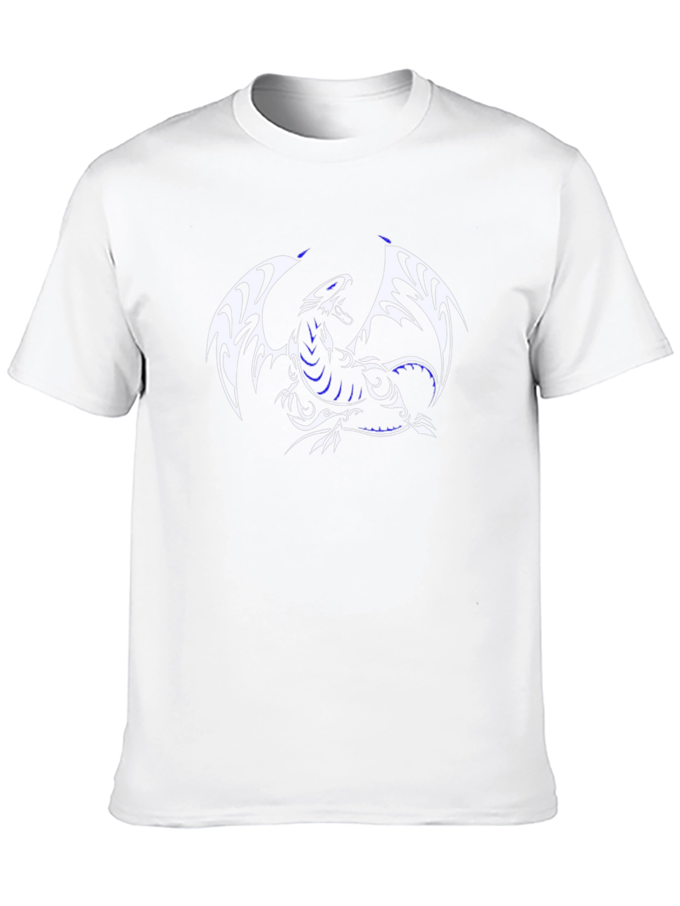 Dragon Graphic Tee - Black Cotton Blend Casual Wear