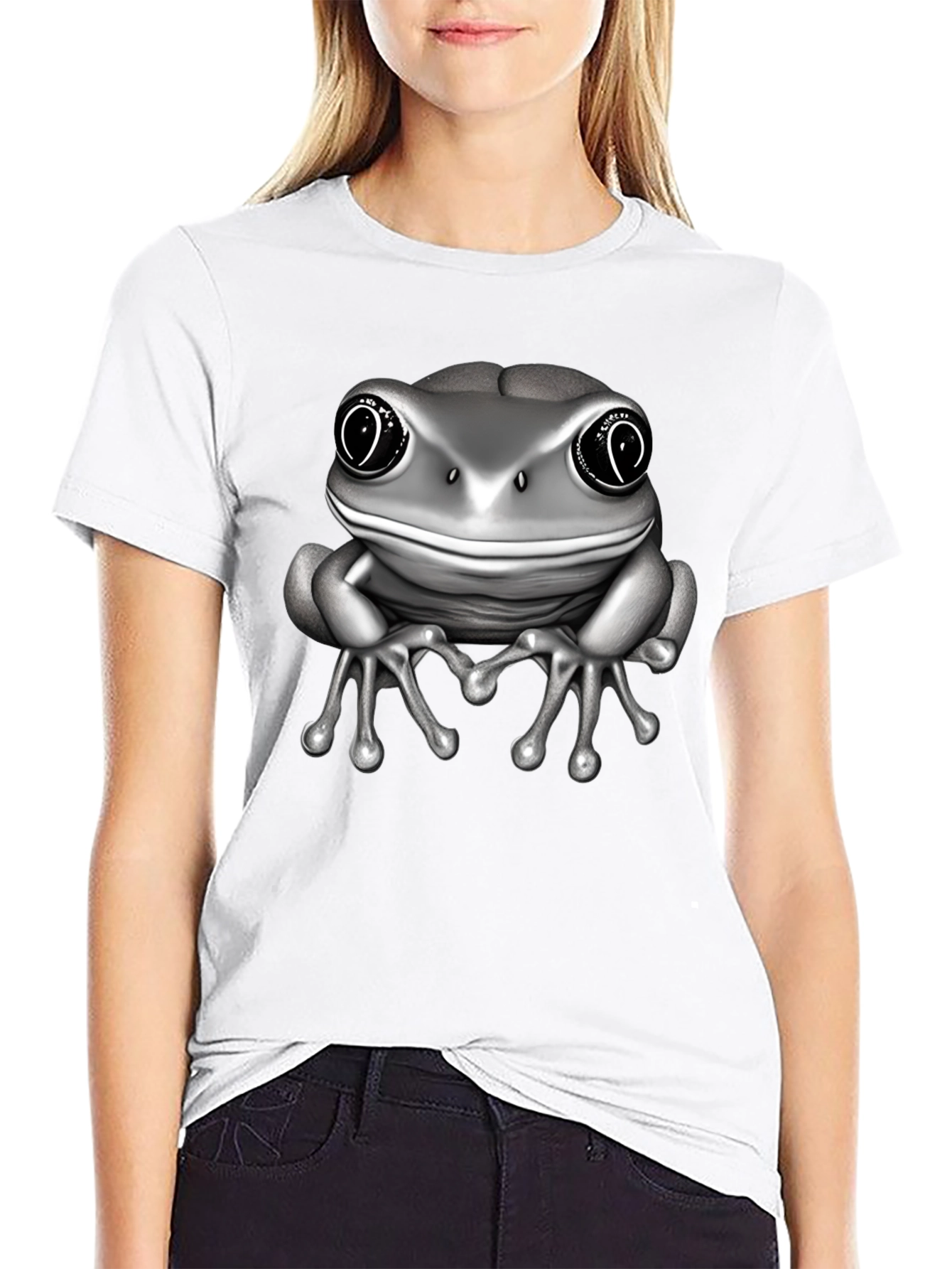 Frog Graphic Black T-Shirt for Men