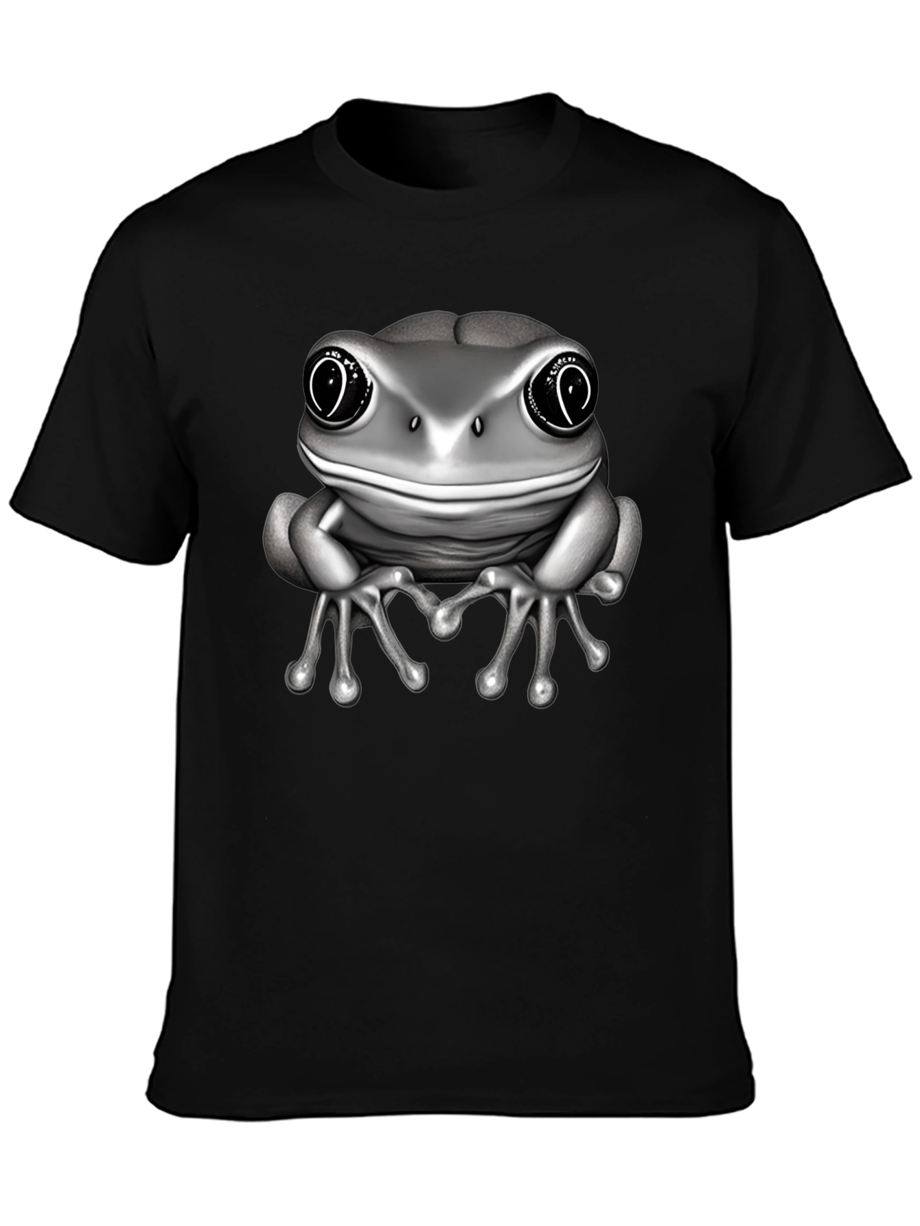 Frog Graphic Black T-Shirt for Men