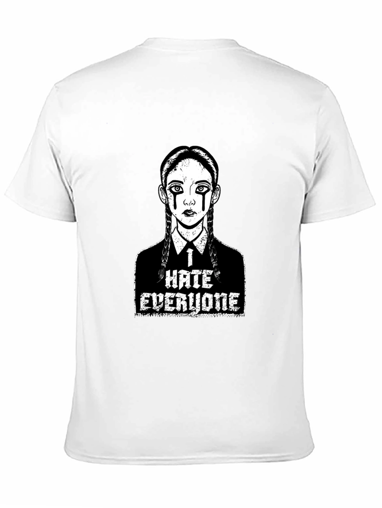 Wednesday Addams I Hate Everyone Black T-Shirt