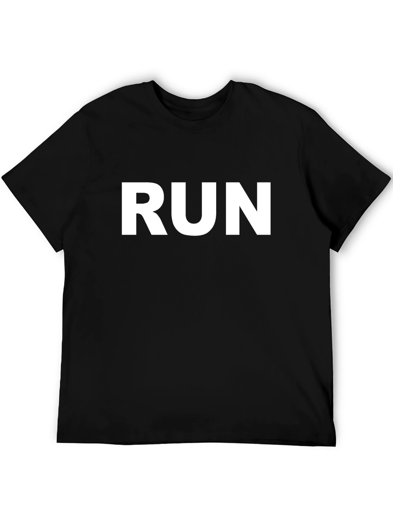 Run Graphic Black Tee
