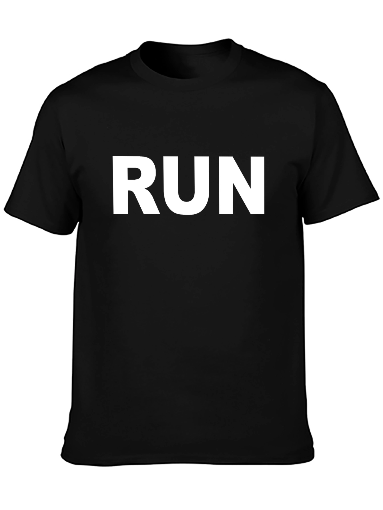 Run Graphic Black Tee