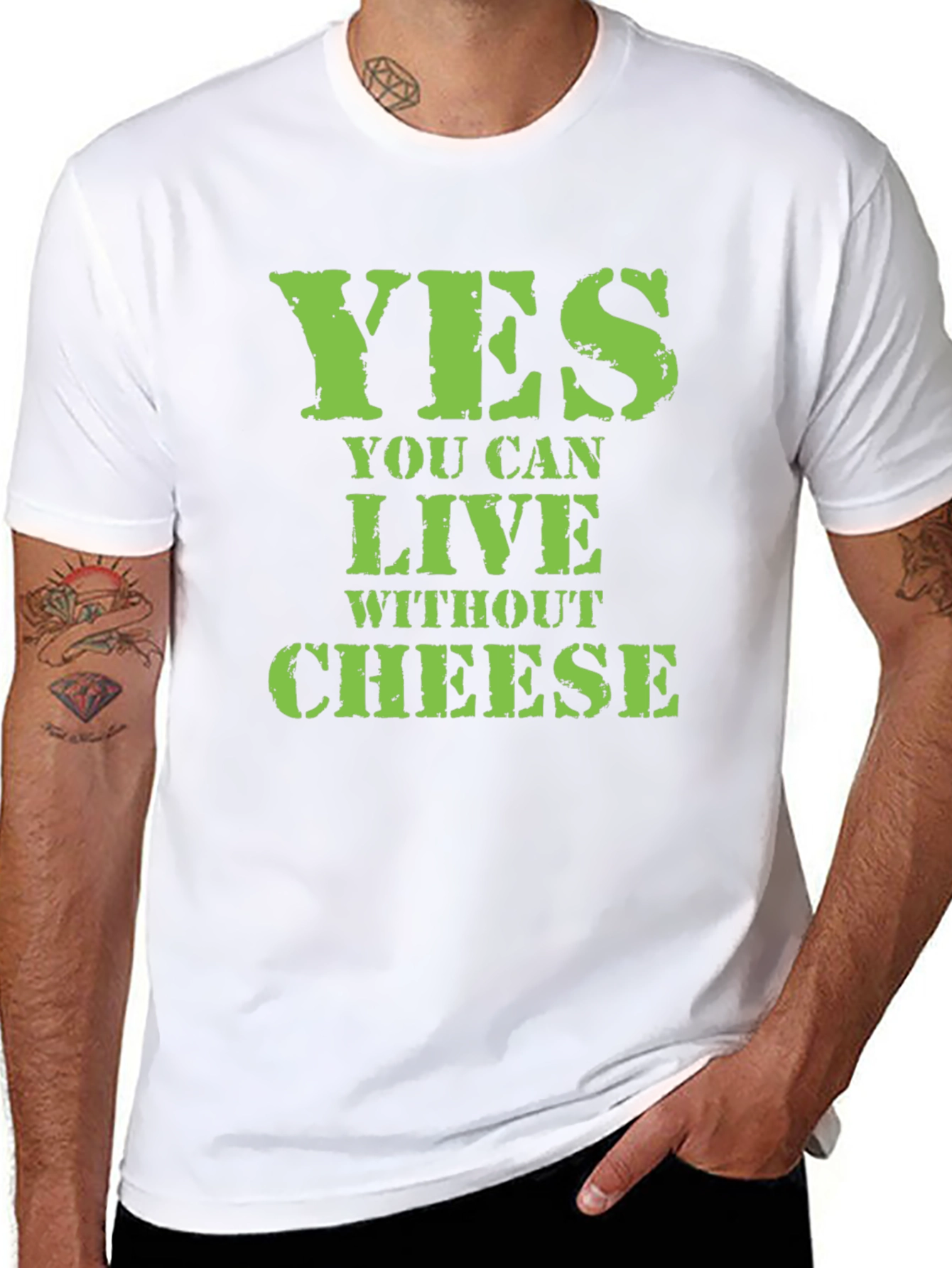 Funny Cheese Lover T-Shirt - Vegan Lifestyle