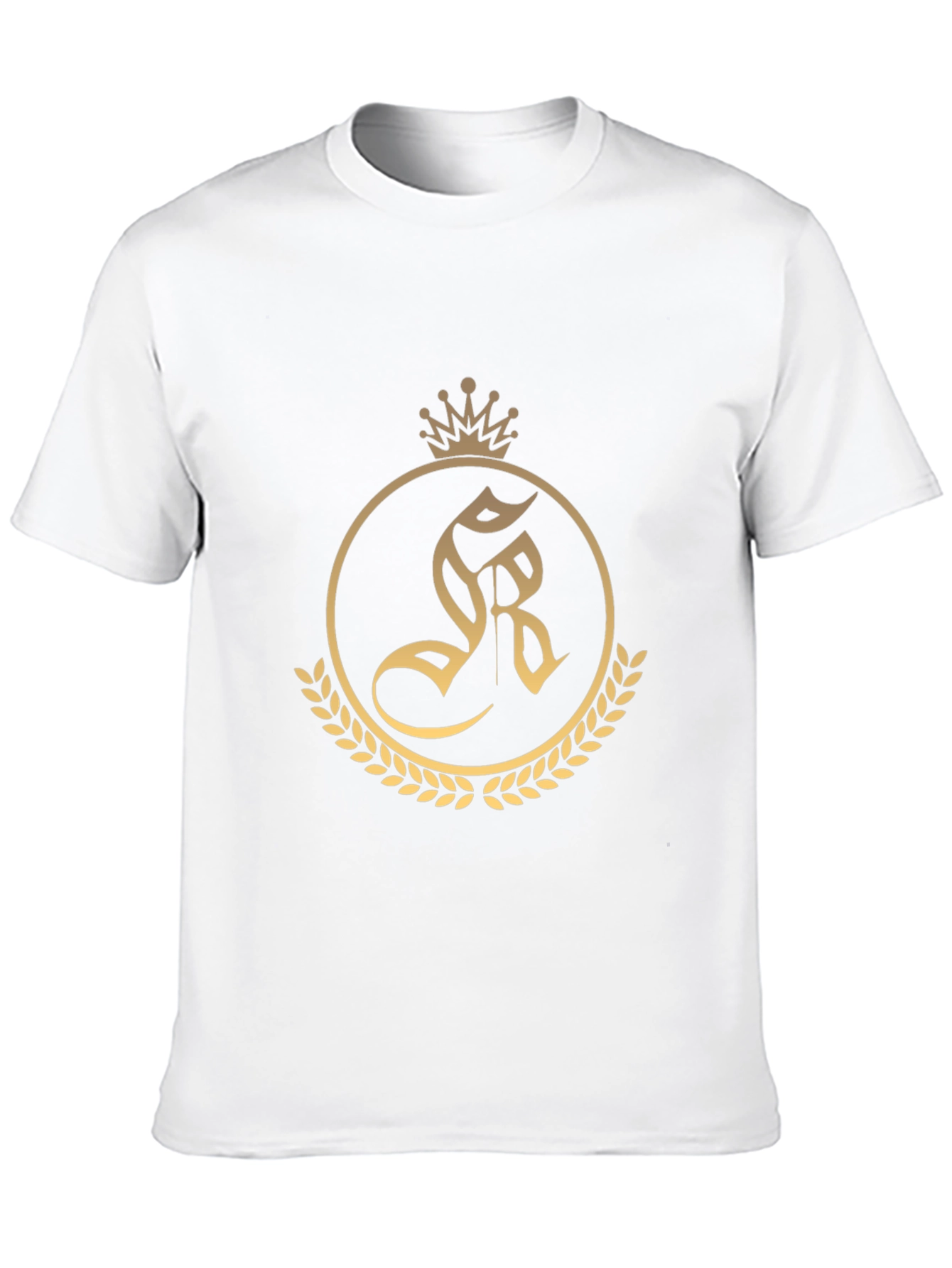 Regal Crest Tee - Black Cotton Blend