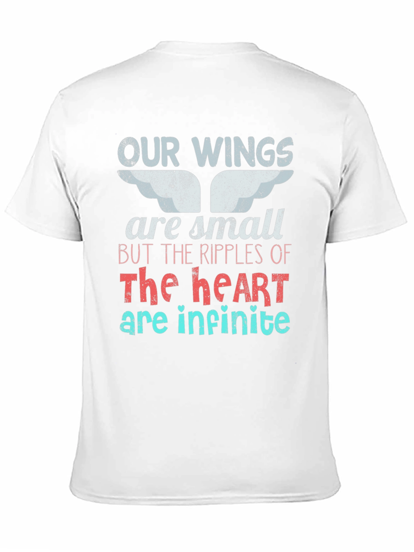 Inspirational Wings Heart Graphic Tee