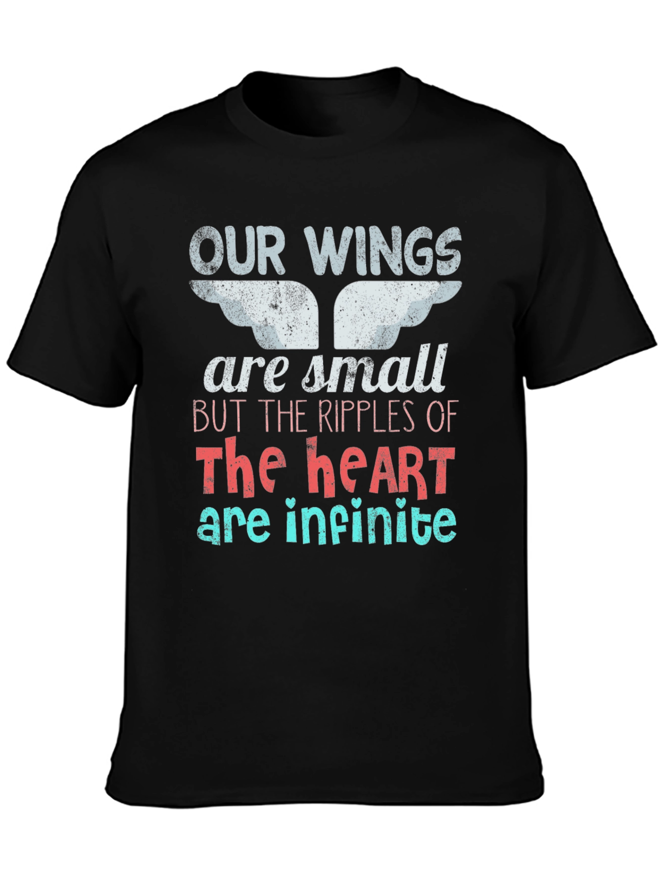 Inspirational Wings Heart Graphic Tee