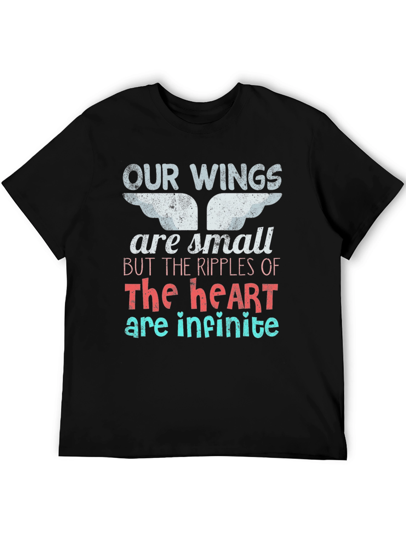 Inspirational Wings Heart Graphic Tee