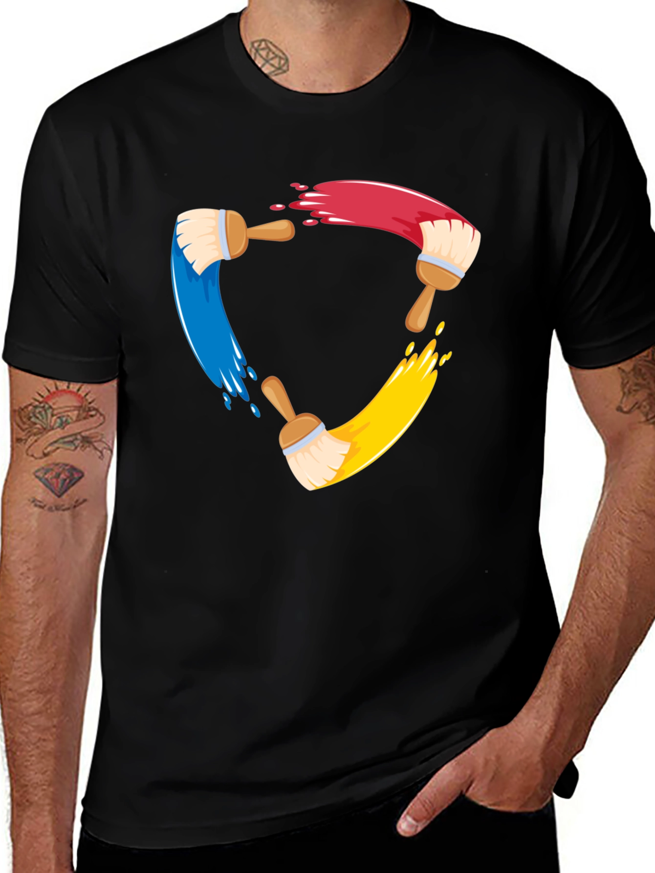 Creative Painters Brush T-Shirt
