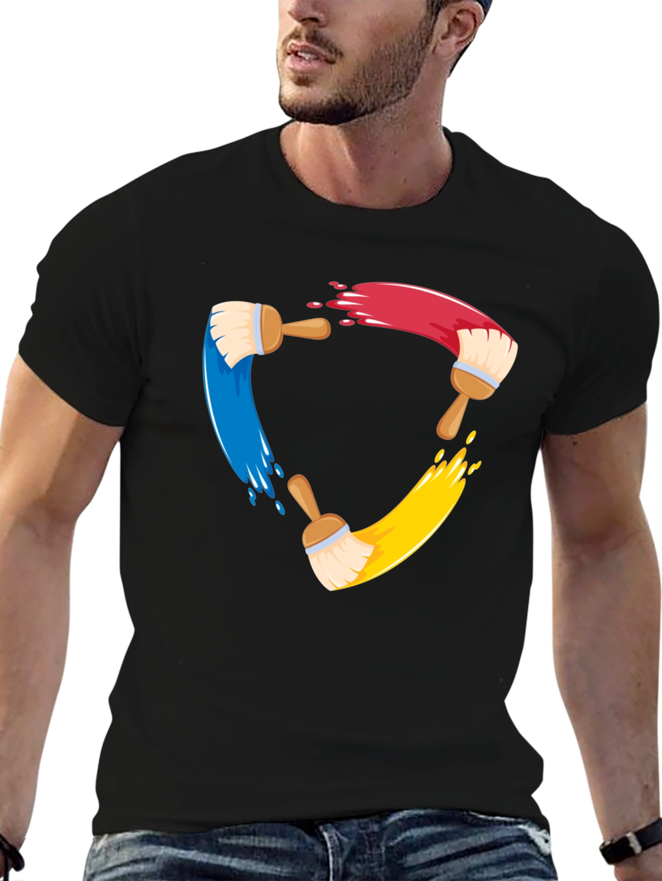 Creative Painters Brush T-Shirt