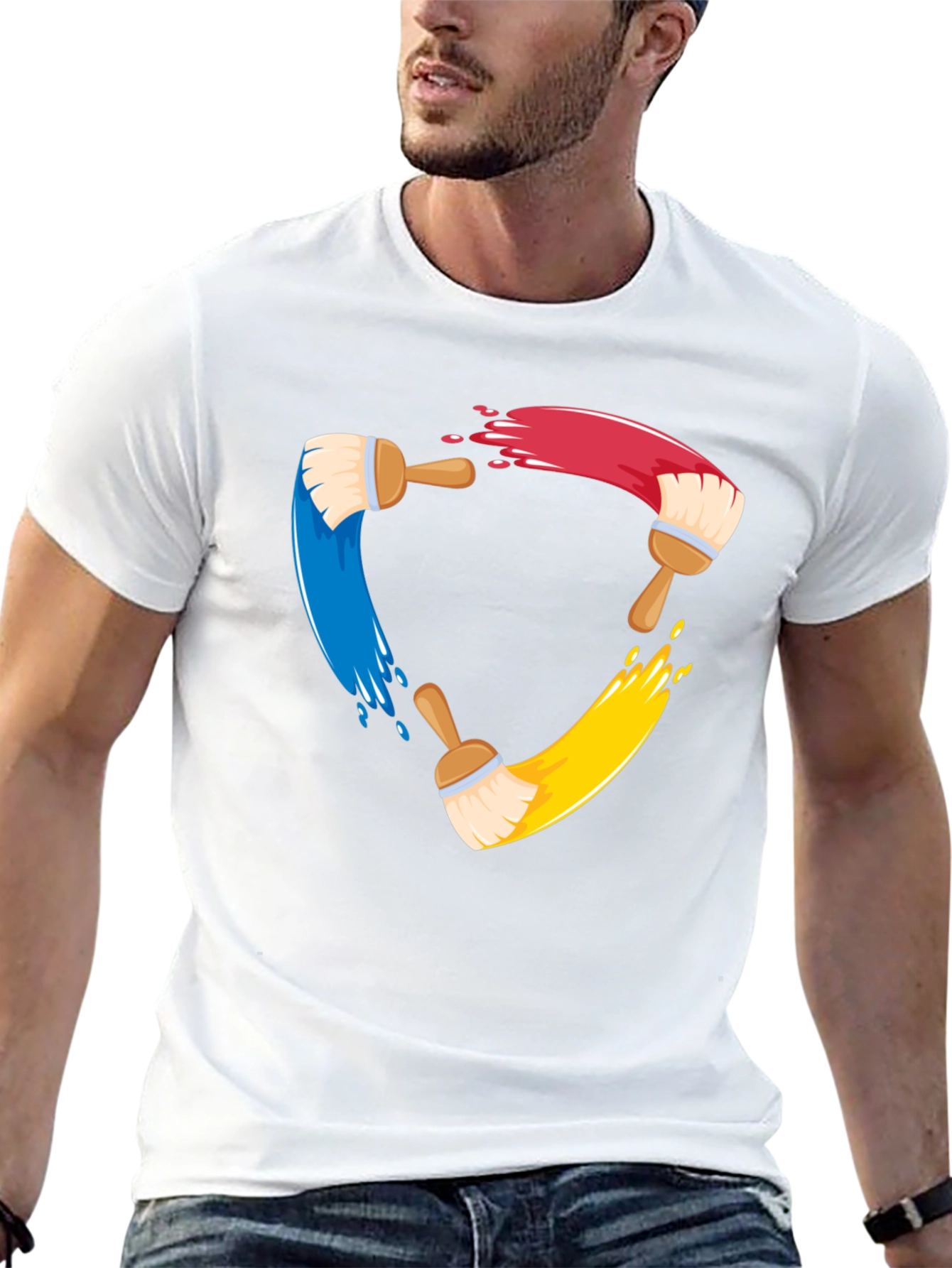Creative Painters Brush T-Shirt