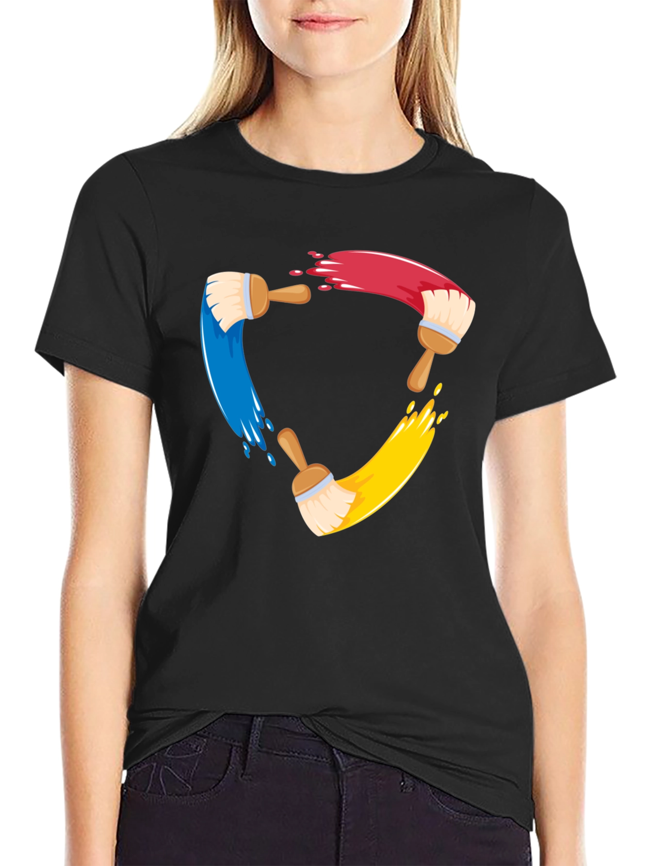 Creative Painters Brush T-Shirt