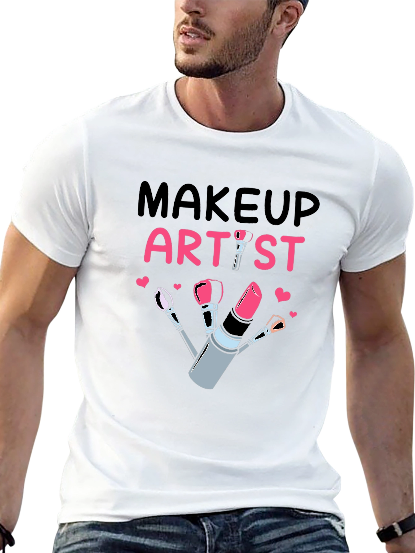 Makeup Artist Black Graphic Tee