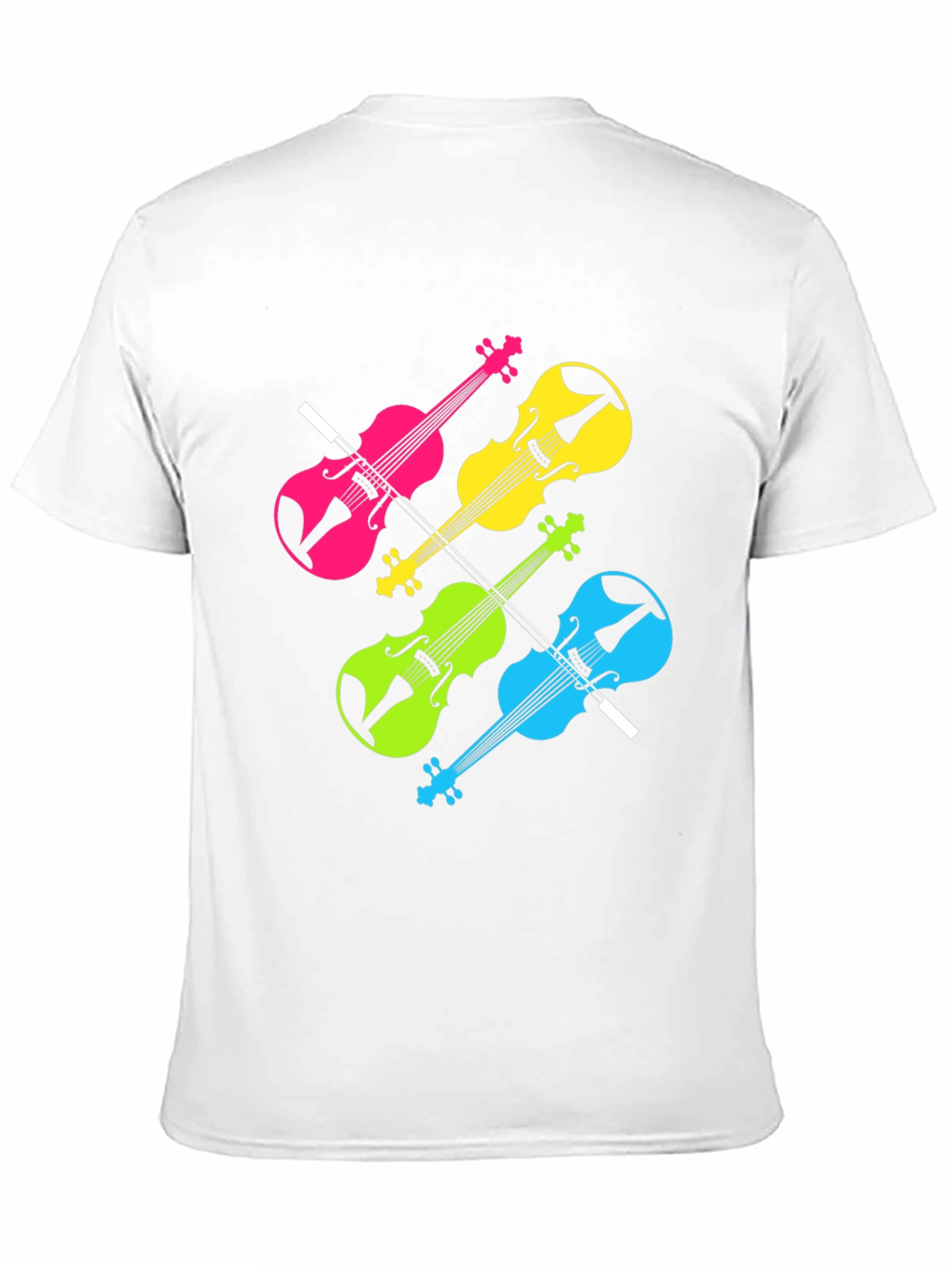 Neon Violin T-Shirt - Music Lover Tee