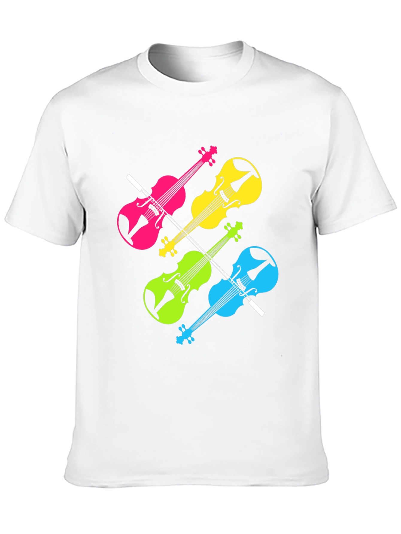 Neon Violin T-Shirt - Music Lover Tee