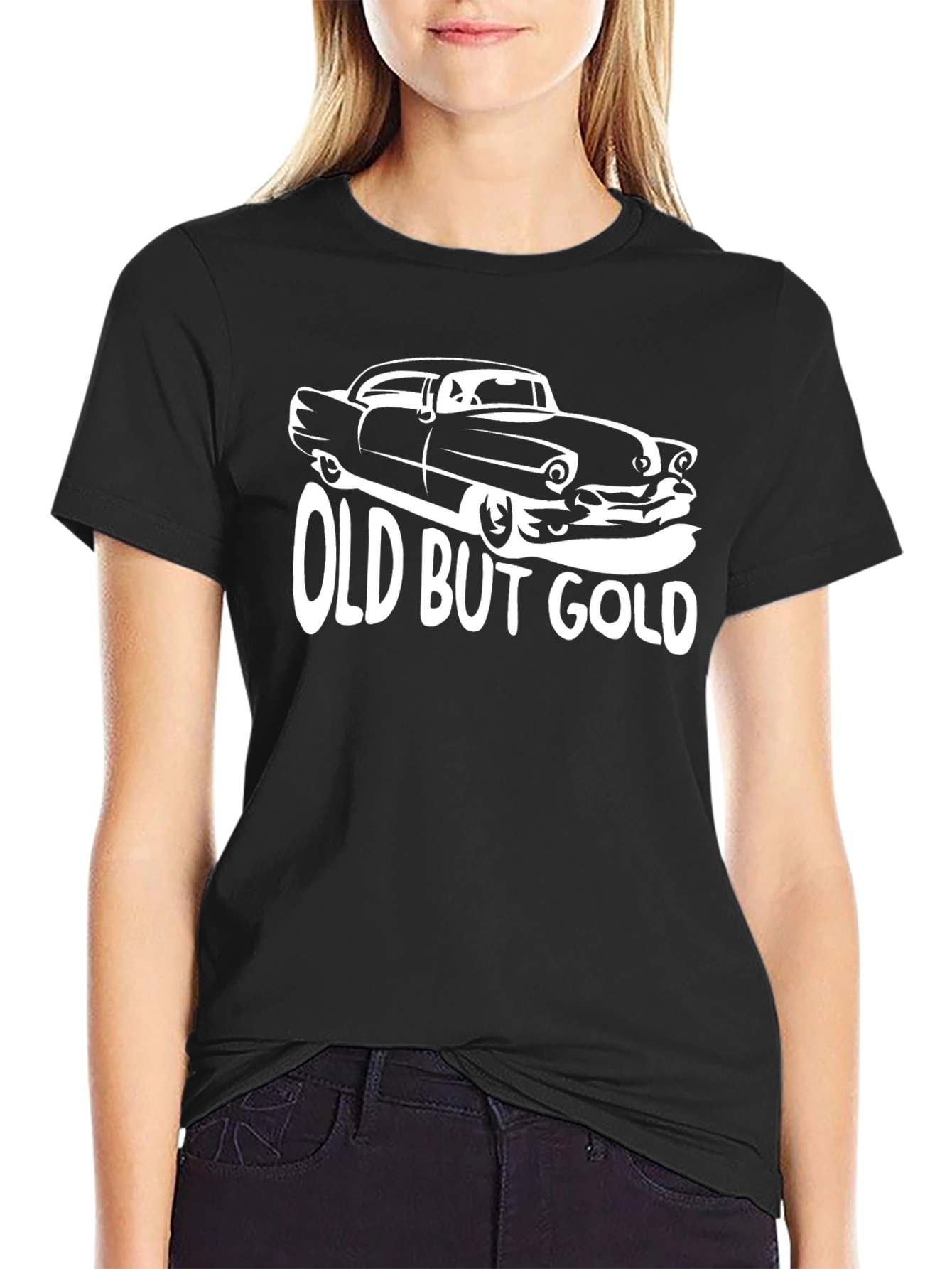 Old But Gold Classic Car Black T-Shirt