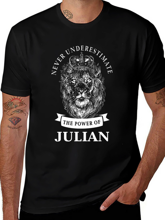 Never Underestimate Julian Lion Graphic Tee