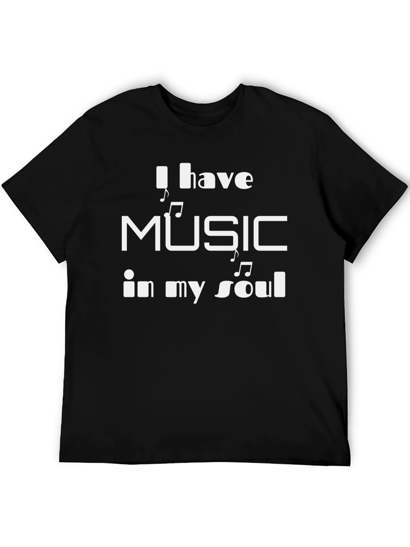 Music Soul T-Shirt - Stylish Black Tee